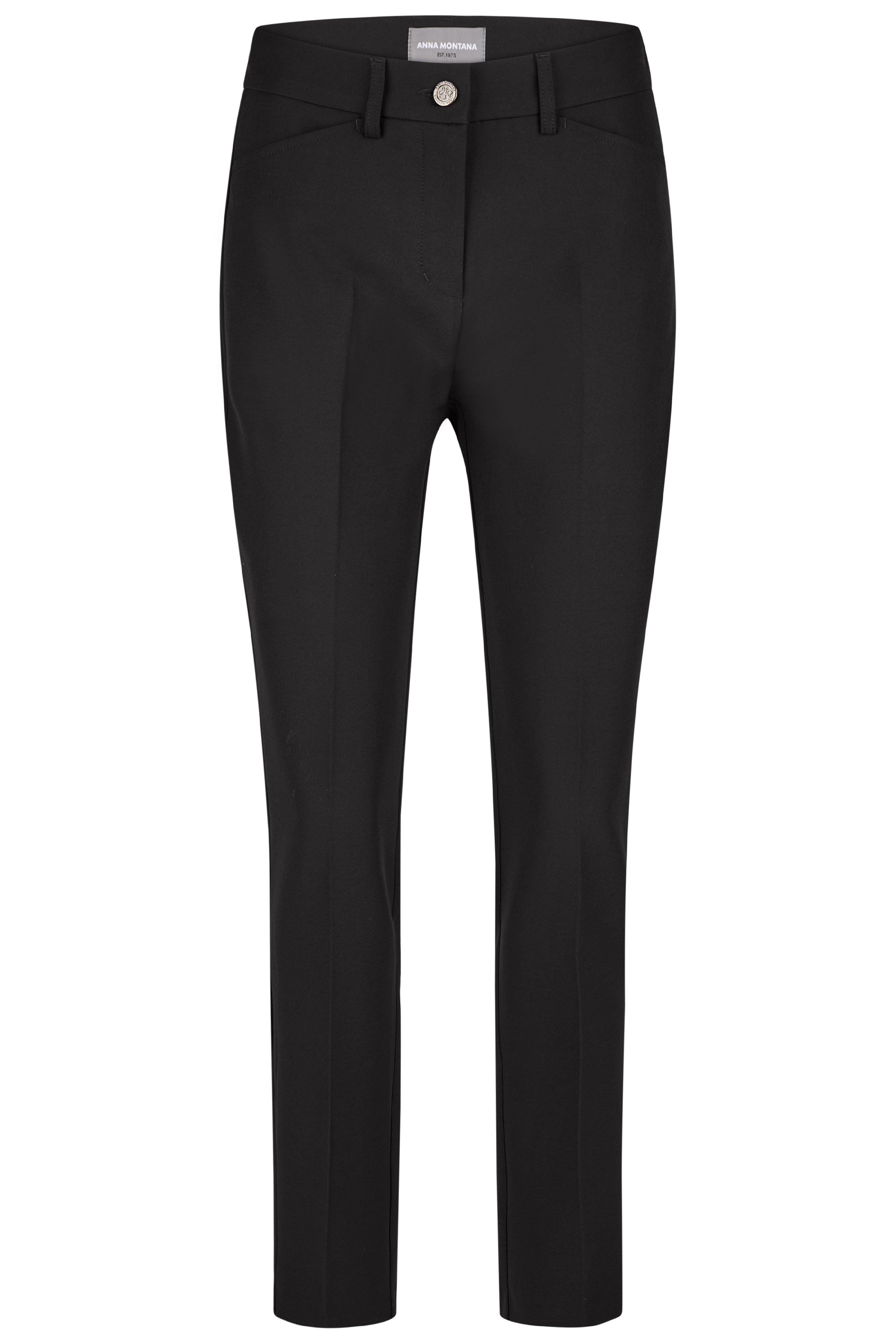 Dámské kalhoty ANNA MONTANA 1240 Angelika Slim Fit Basel 1 Schwarz Velikost: 36