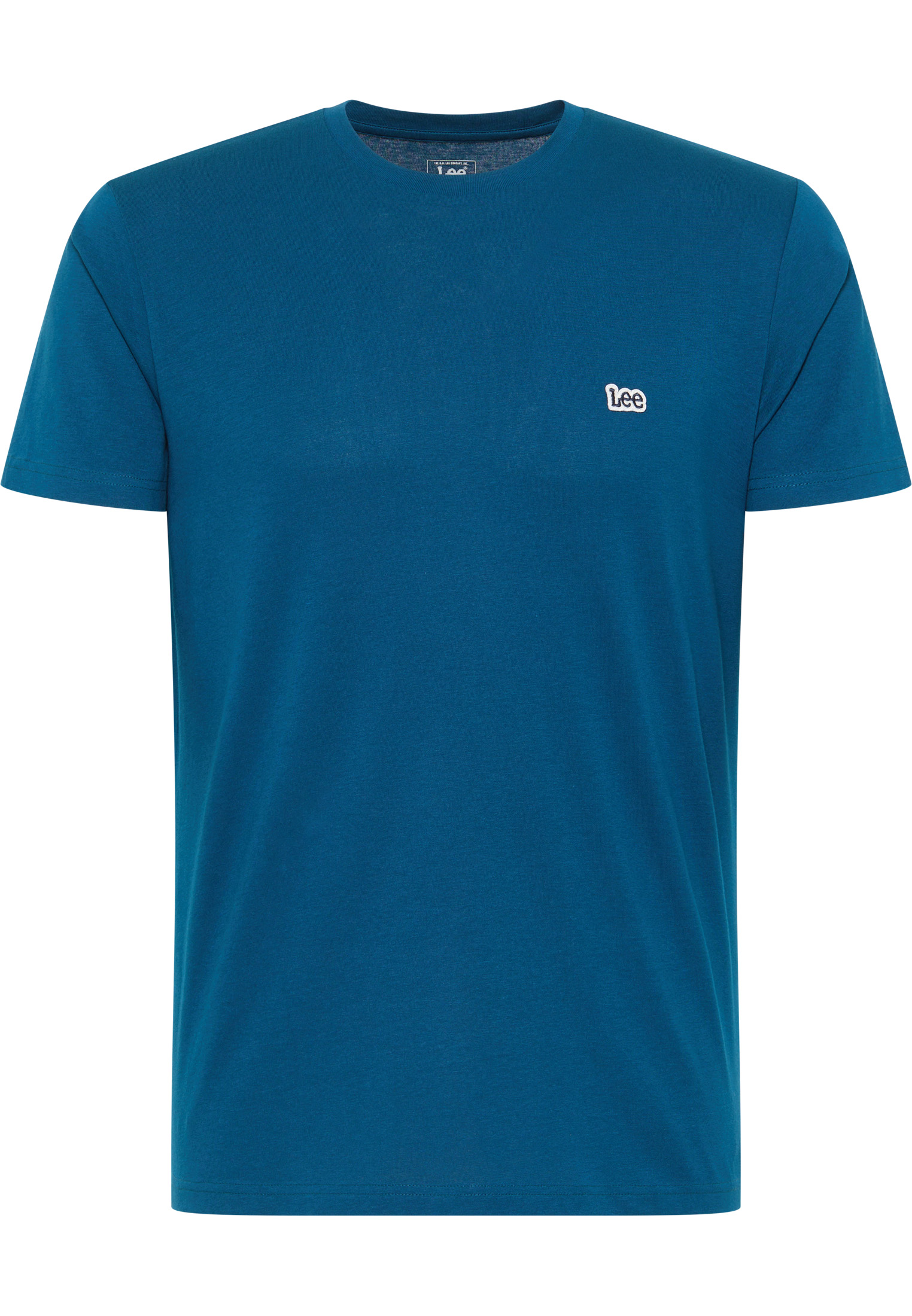 Pánské tričko LEE L60UFQA68 112341716 SS PATCH LOGO TEE Royal Teal Velikost: S