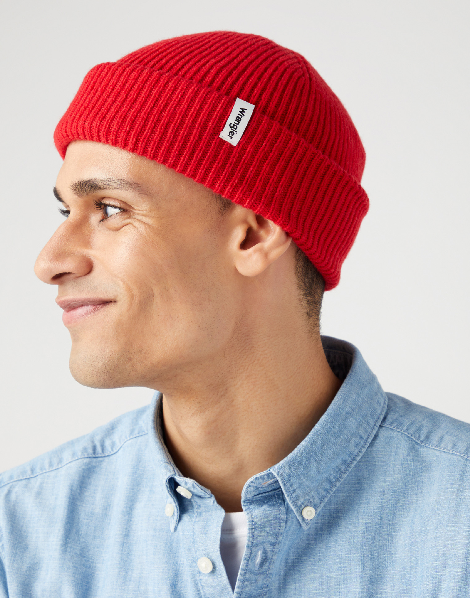 Čepice WRANGLER W0L331X47 112344023 SIGN OFF BEANIE Red Univerzální velikost: jedna velikost