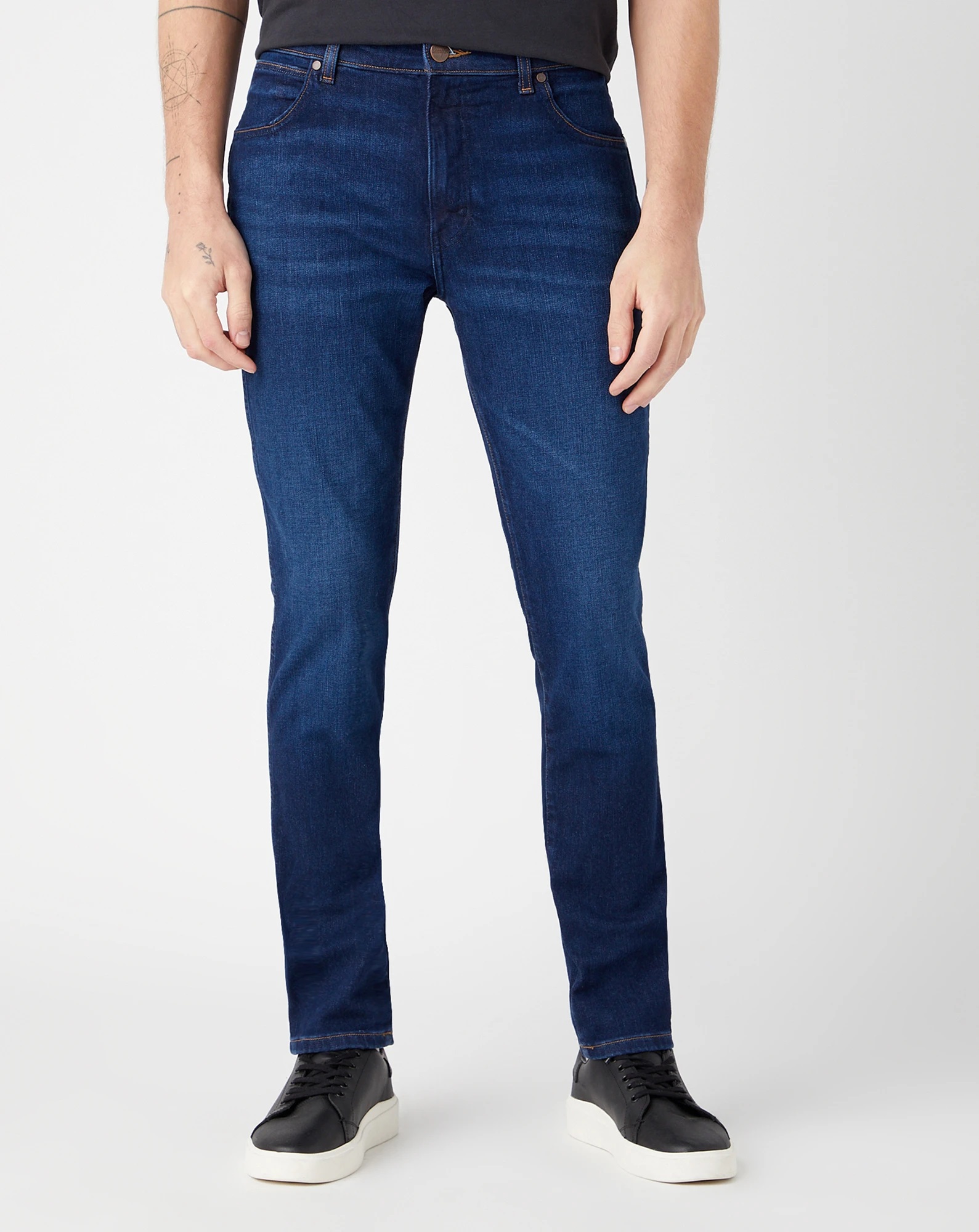Pánské džíny WRANGLER W18SMQ395 112341429 LARSTON STRETCH BRUSHED STONE Velikost Pas/Délka: 40/34