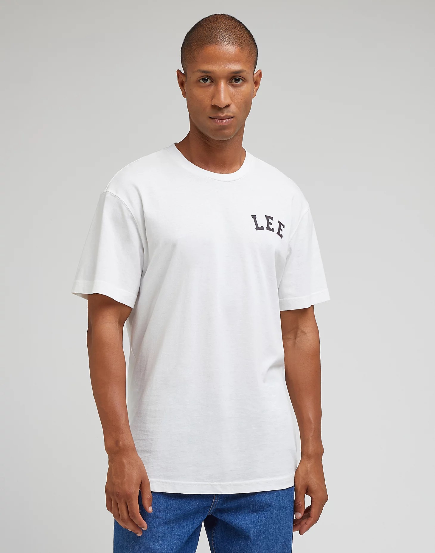 Pánské tričko LEE 112342484 SS TEE Ecru Velikost: XL
