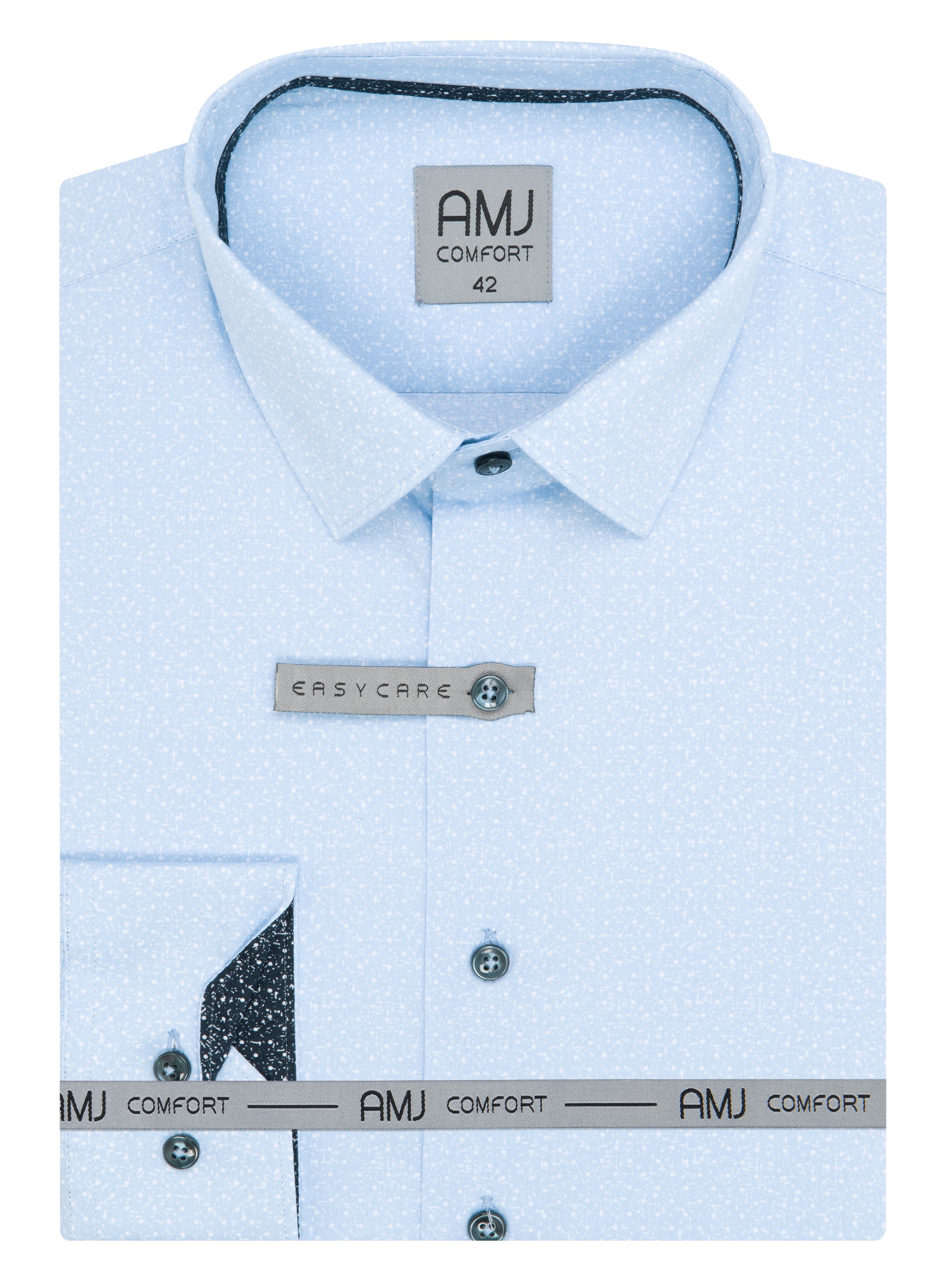 Pánská košile dlouhý rukáv AMJ VDBR 1294 CLASSIC Comfort Velikost: 41