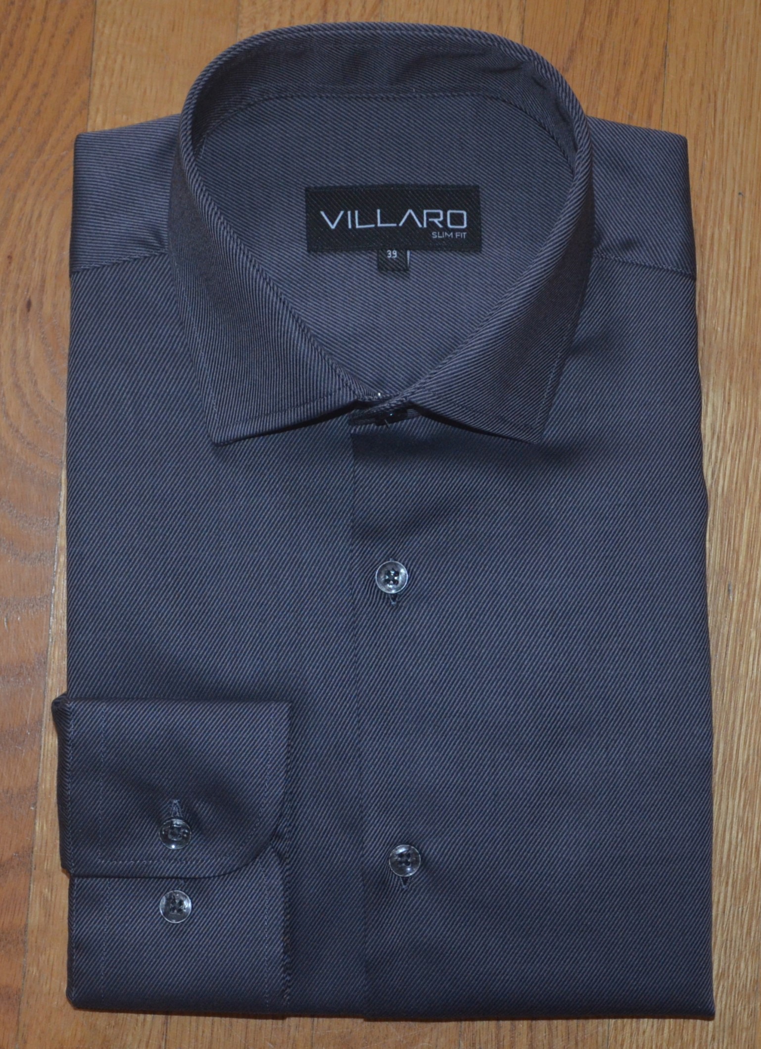 Pánská košile dlouhý rukáv VILLARO by MMER J136 Slim Fit Velikost: 39