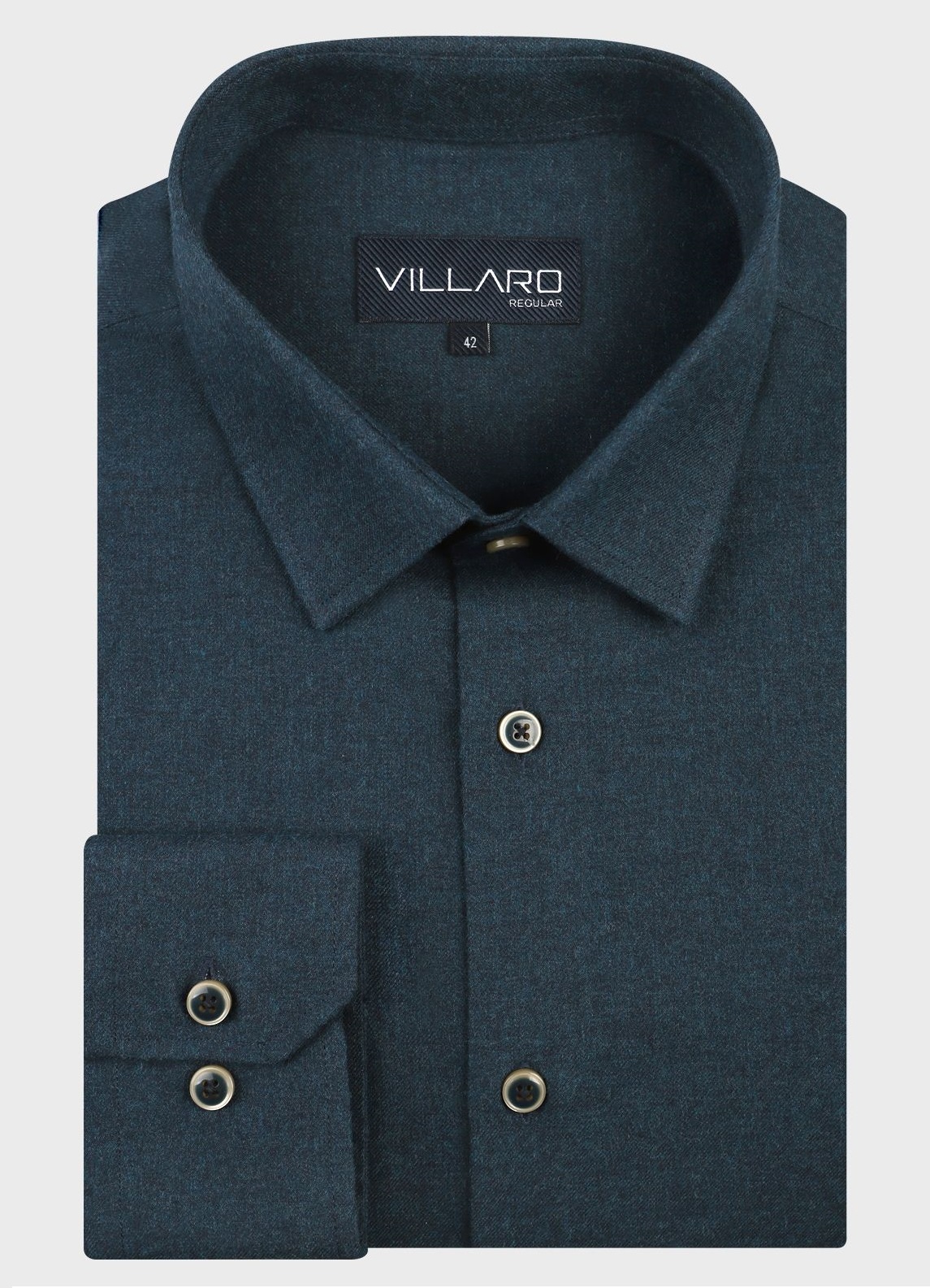 Pánská košile dlouhý rukáv VILLARO by MMER J005 Slim Fit Velikost: 42