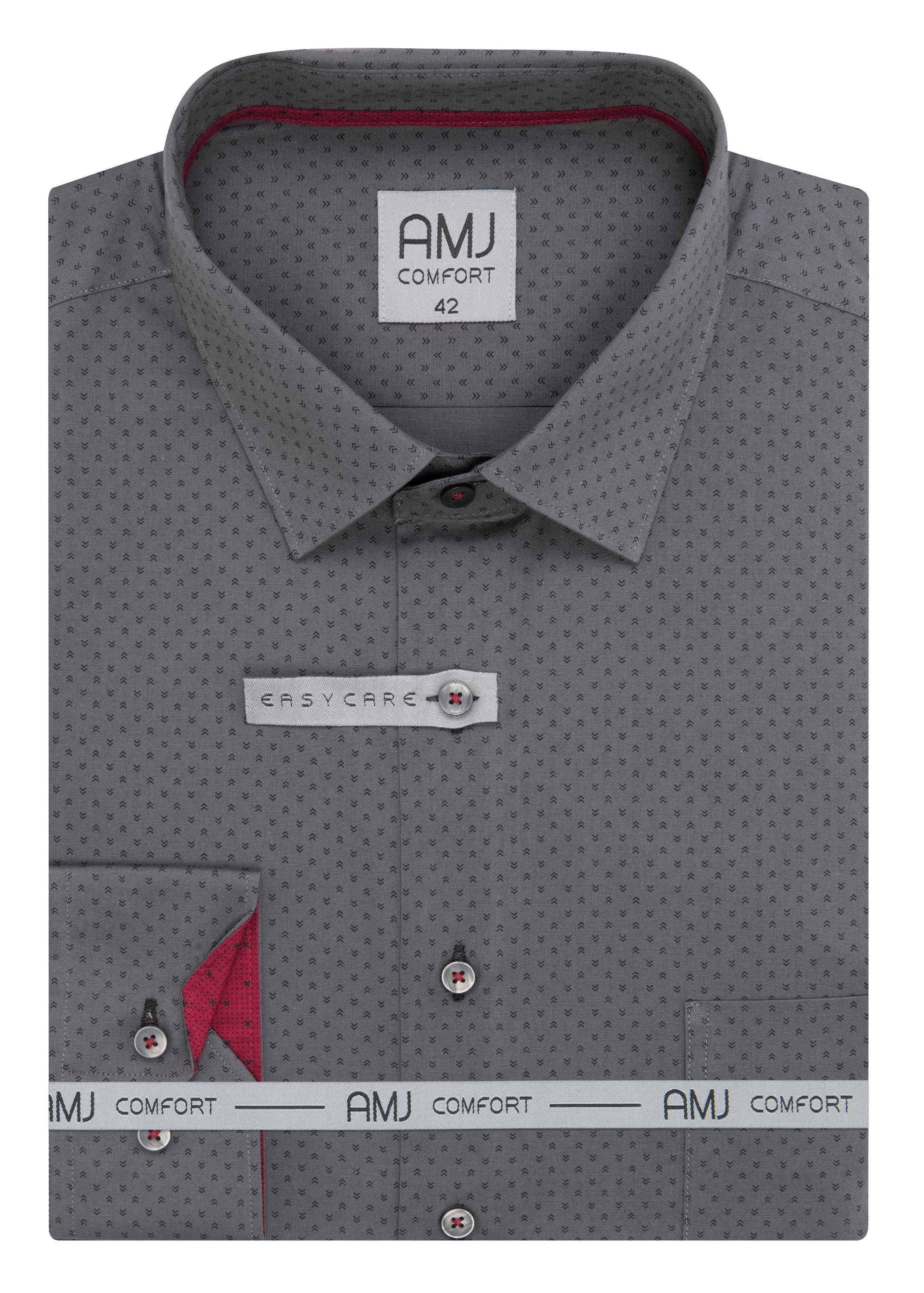 Pánská košile dlouhý rukáv AMJ VDBR 1328 CLASSIC Comfort Velikost: 42