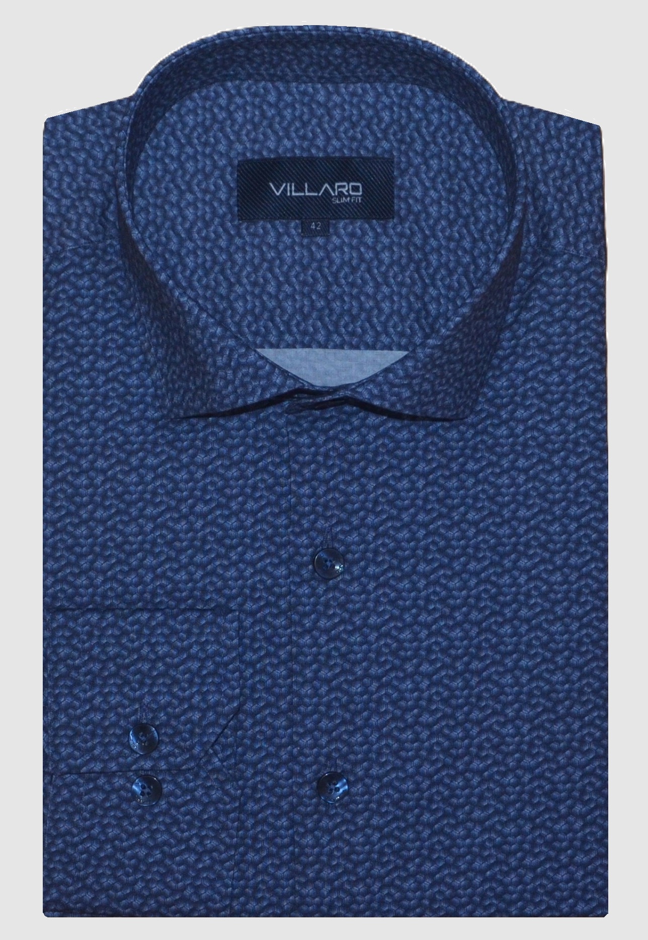 Pánská košile dlouhý rukáv VILLARO by MMER J012DRL Regular FIt Velikost: 52