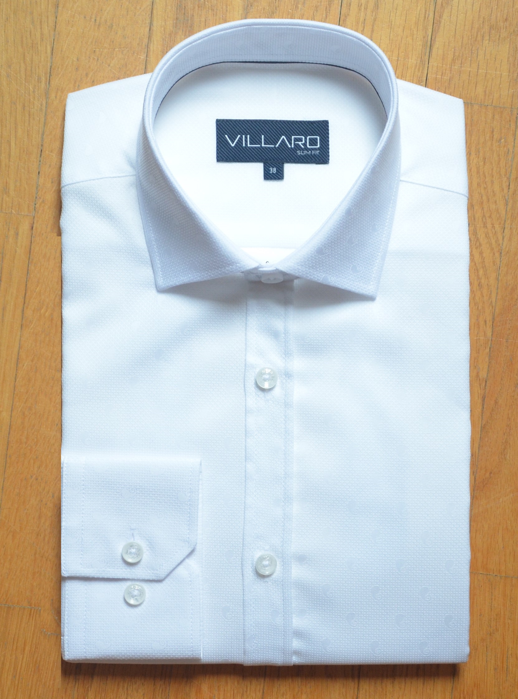 Pánská košile dlouhý rukáv VILLARO by MMER H049DSA Slim Fit Velikost: 42