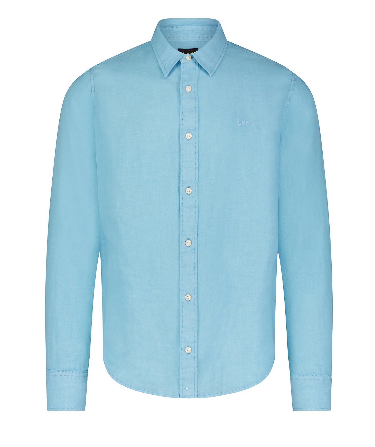 Pánská košile dlouhý rukáv LEE 112349050 PATCH SHIRT Preppy Blue Velikost: S