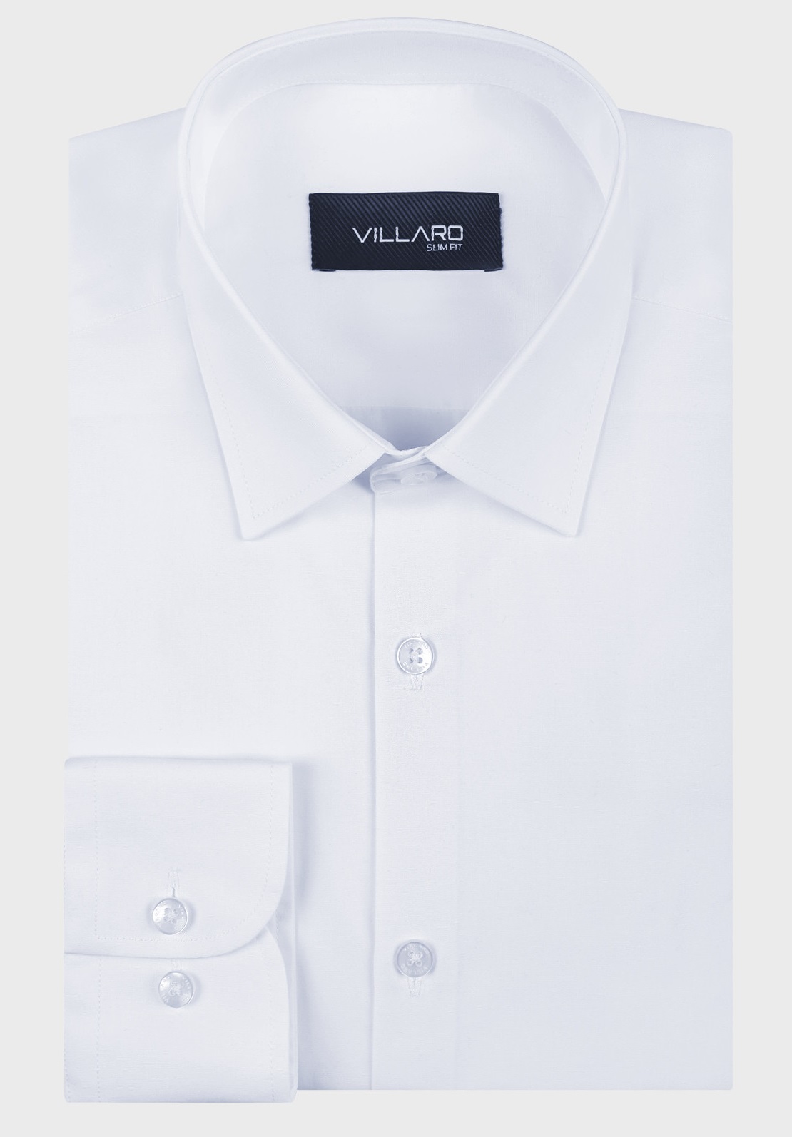 Pánská košile dlouhý rukáv VILLARO by MMER 001DSB Slim Fit Velikost: 45
