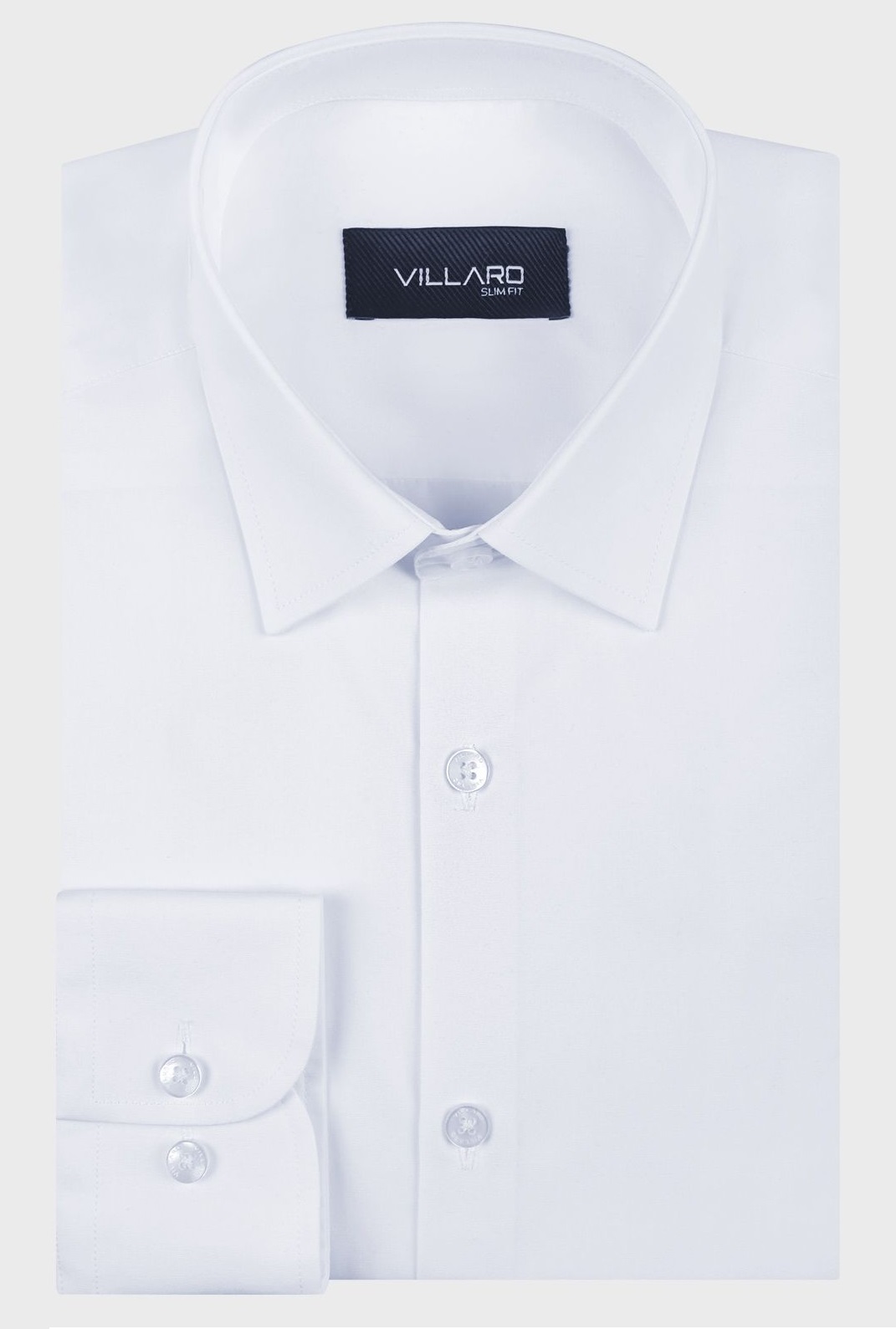 Pánská košile dlouhý rukáv VILLARO by MMER 01LDSB Slim Fit ZKRÁCENÁ Velikost: 40 na výška cca 164/170