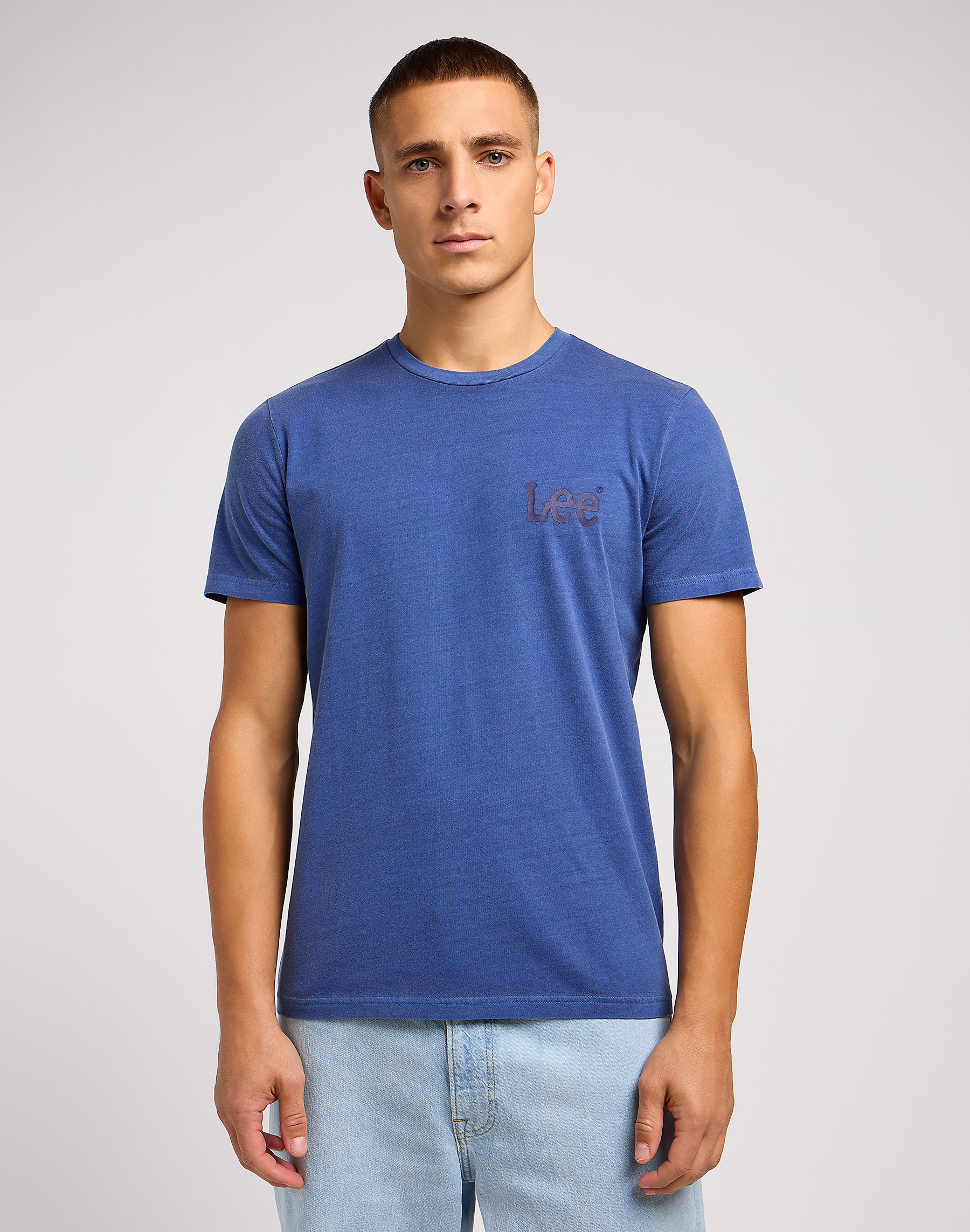 Pánské tričko LEE 112349080 MEDIUM WOBBLY LEE TEE Surf Blue Velikost: L