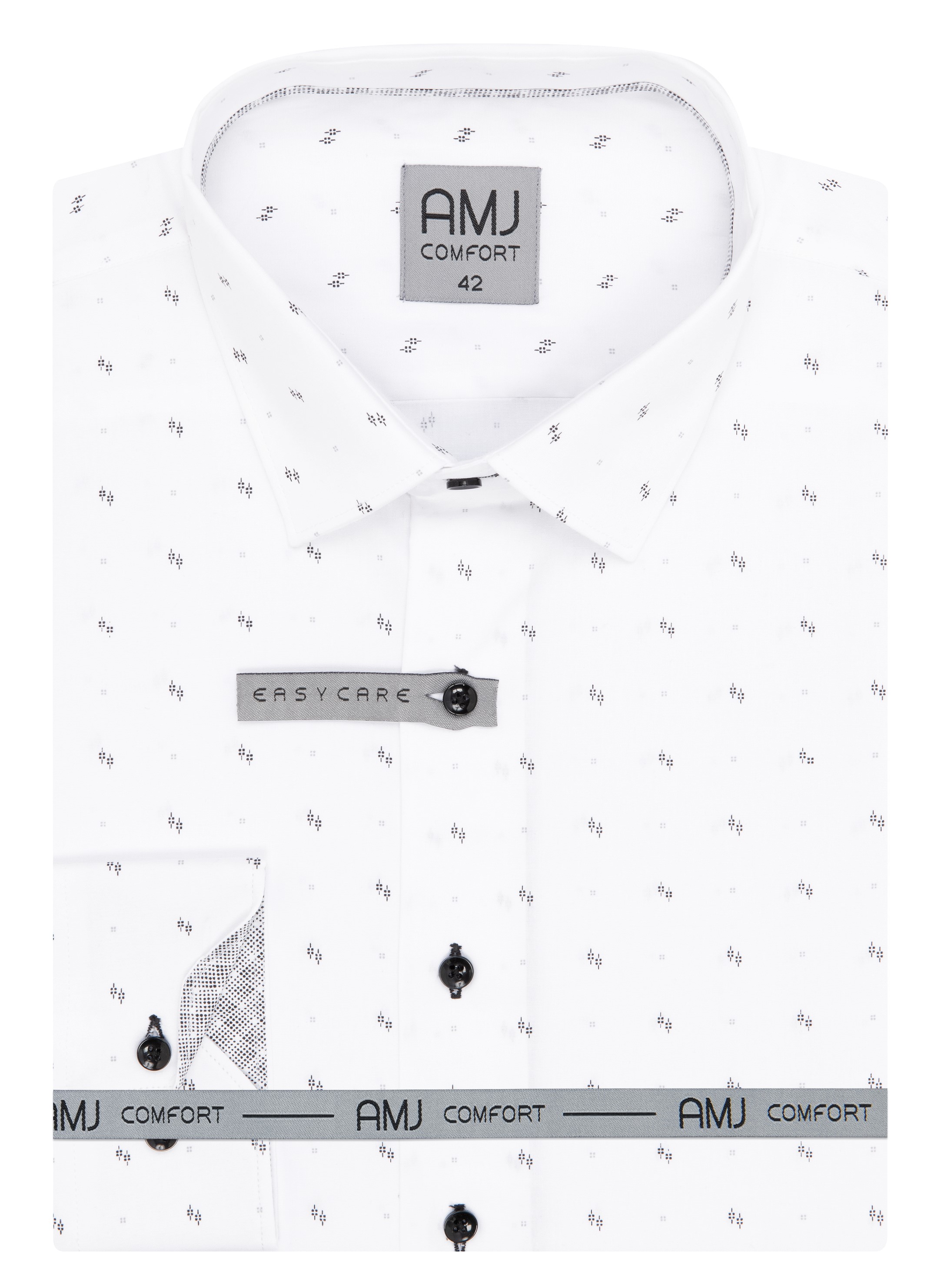 Pánská košile dlouhý rukáv AMJ VDBR 1299 CLASSIC Comfort Velikost: 49/50
