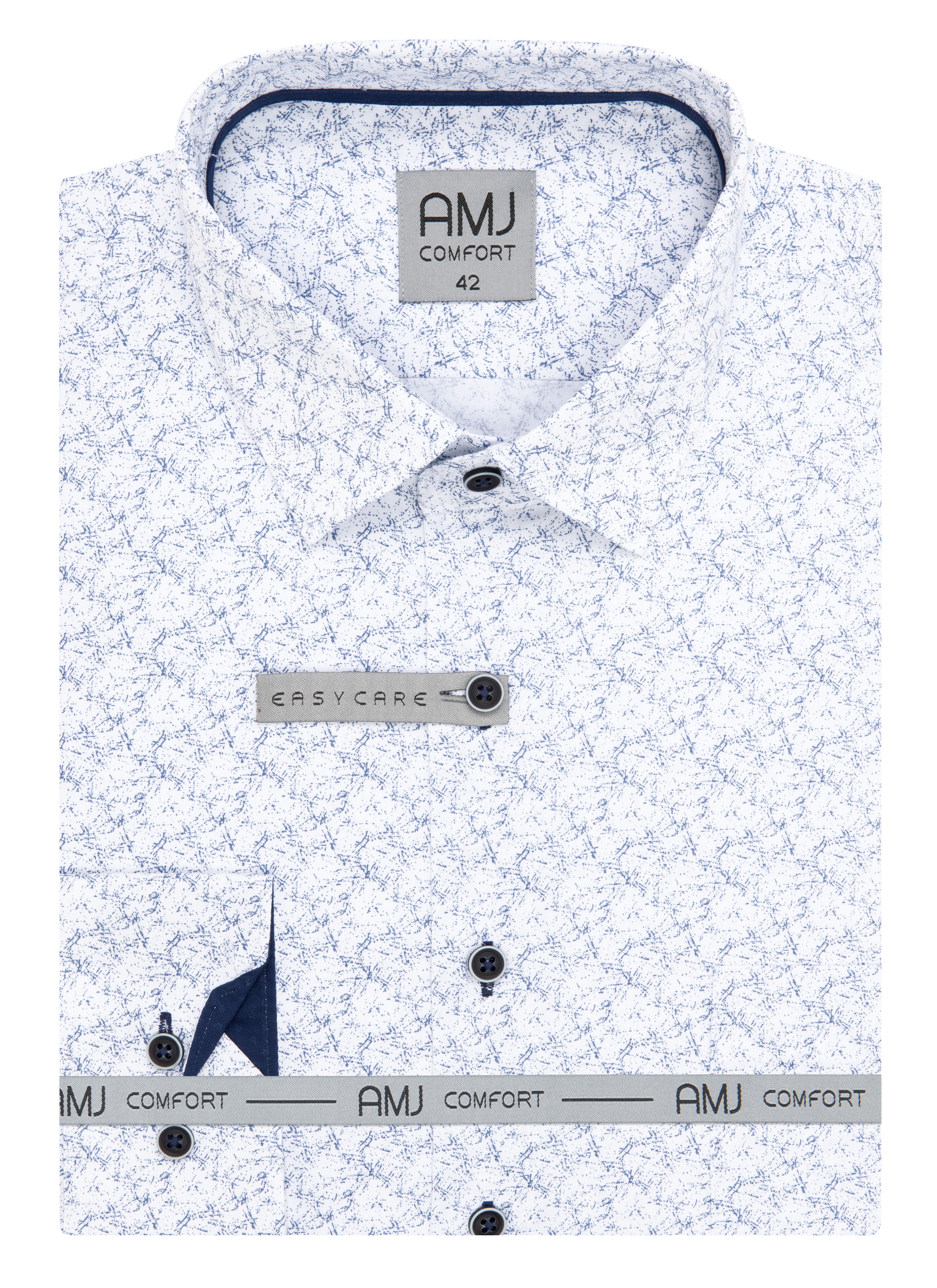 Pánská košile dlouhý rukáv AMJ VDBR 1313 CLASSIC Comfort Velikost: 51/52