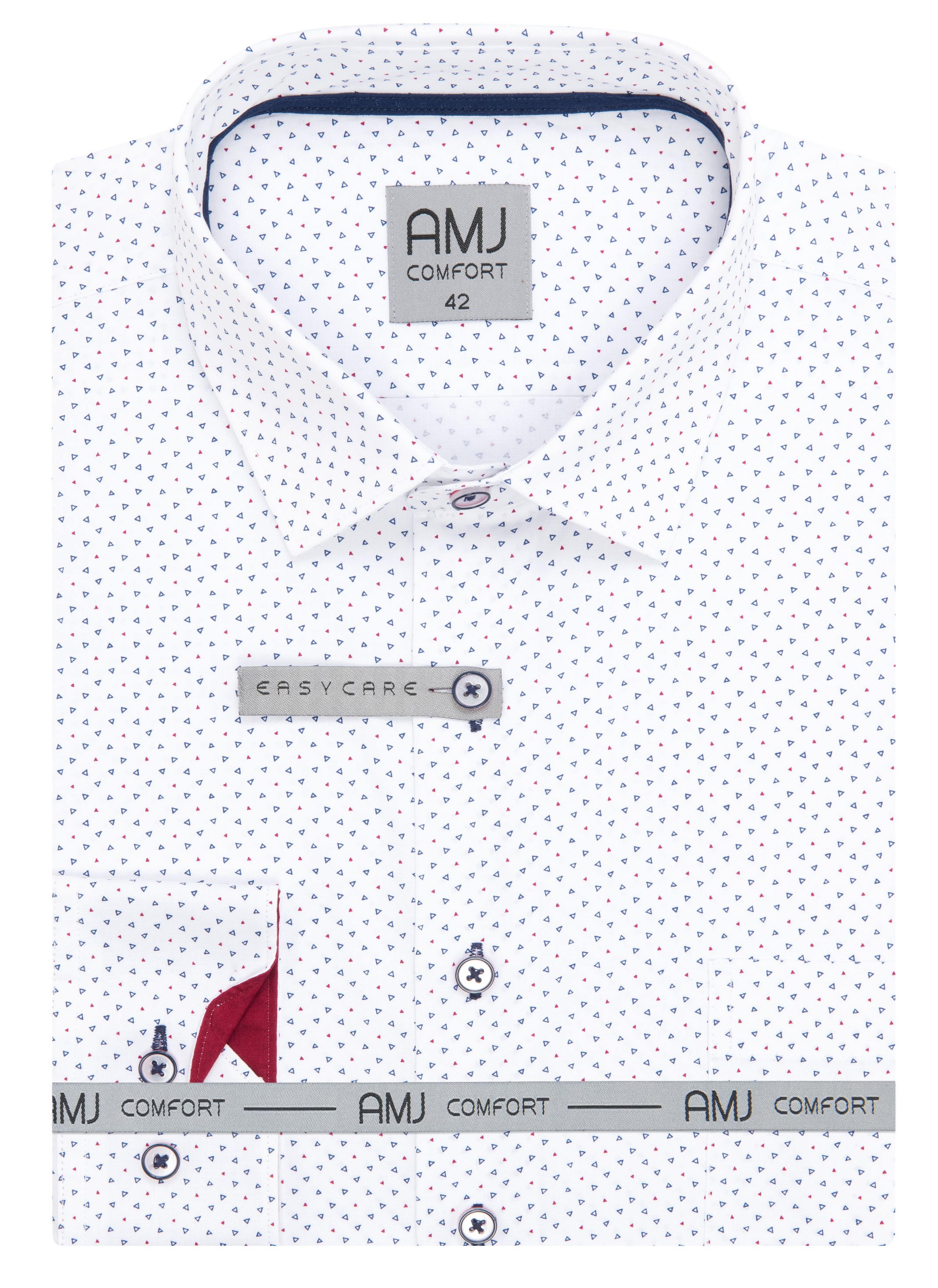 Pánská košile dlouhý rukáv AMJ VDBR 1333 CLASSIC Comfort Velikost: 46