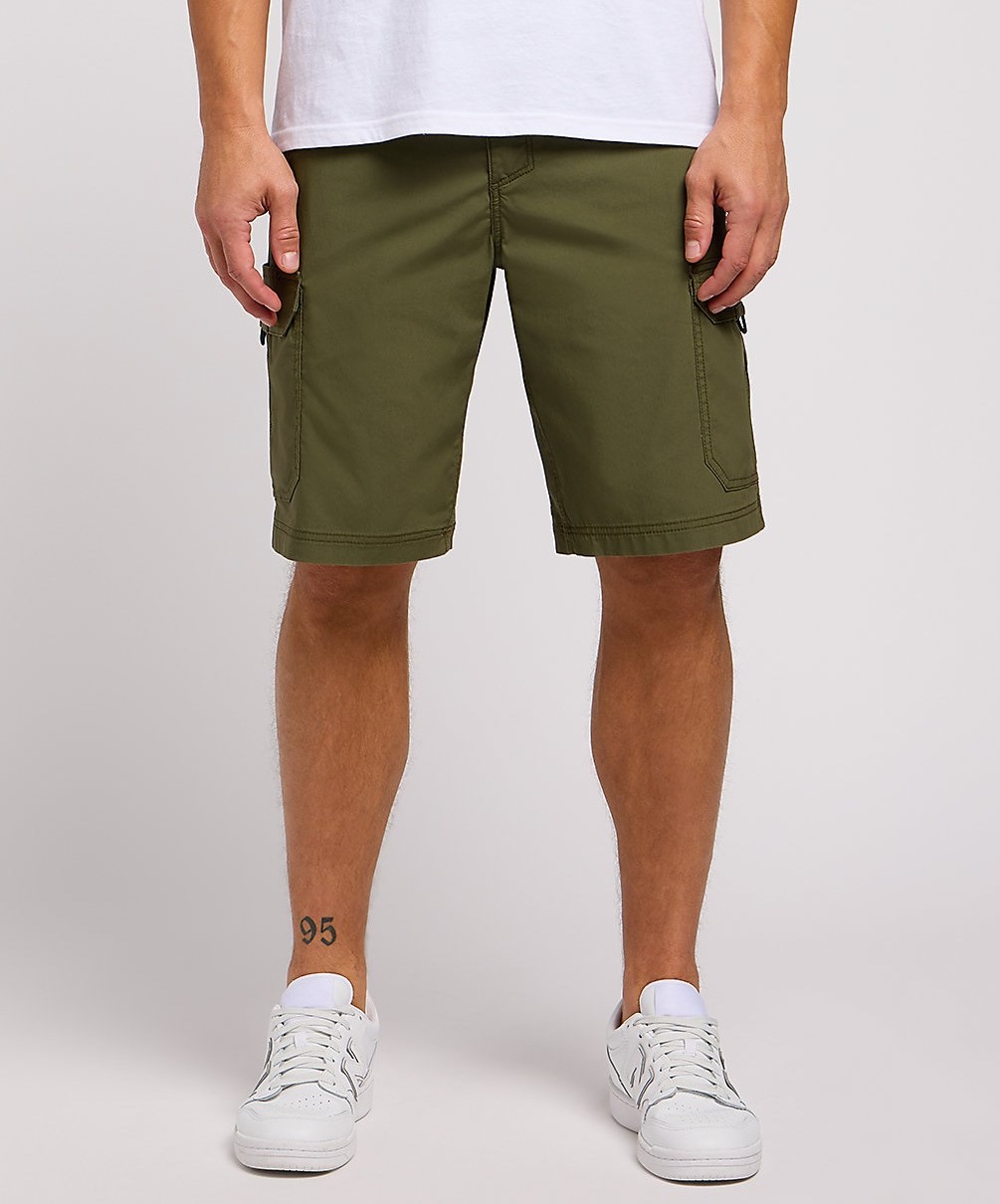 Pánské šortky LEE 112351142 XM CROSSROAD CARGO SHORT Olive Night Velikost: 31