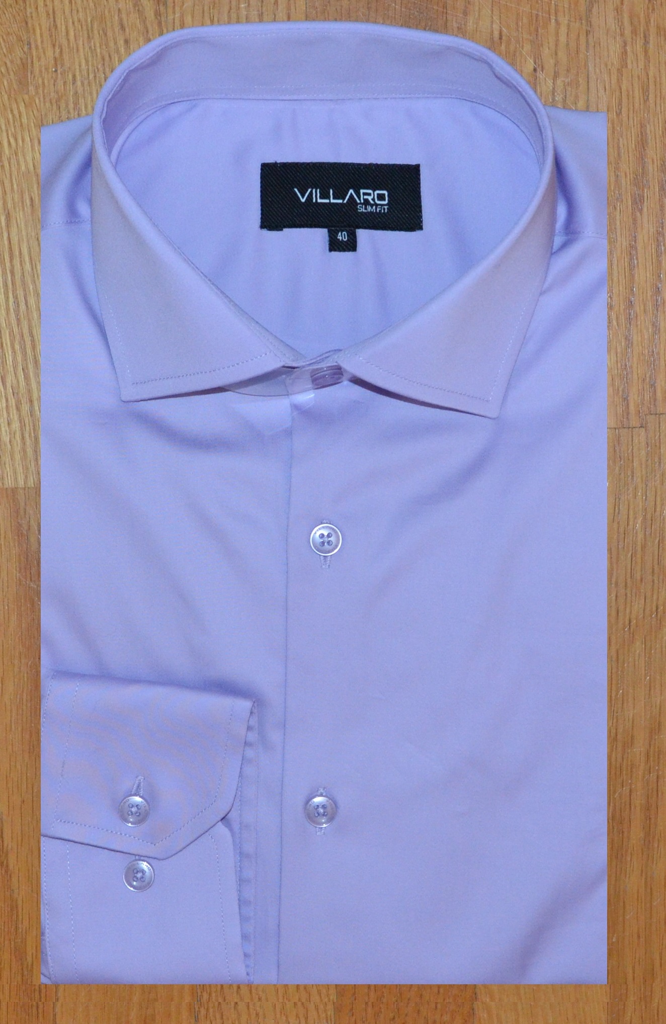 Pánská košile dlouhý rukáv VILLARO by MMER K068 Slim Fit Velikost: 40