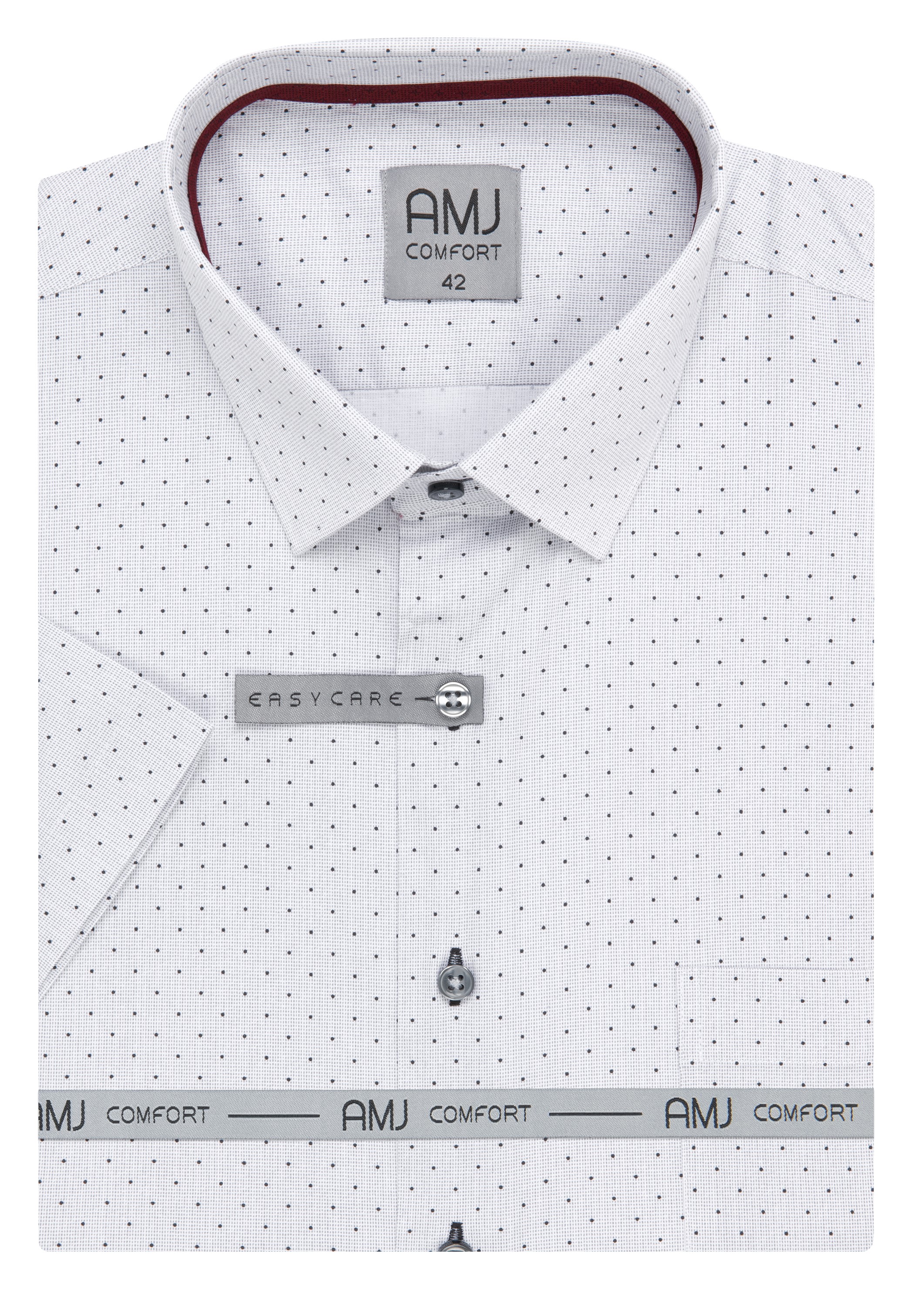 Pánská košile krátký rukáv AMJ VKBR 1355 Classic Comfort Velikost: 44