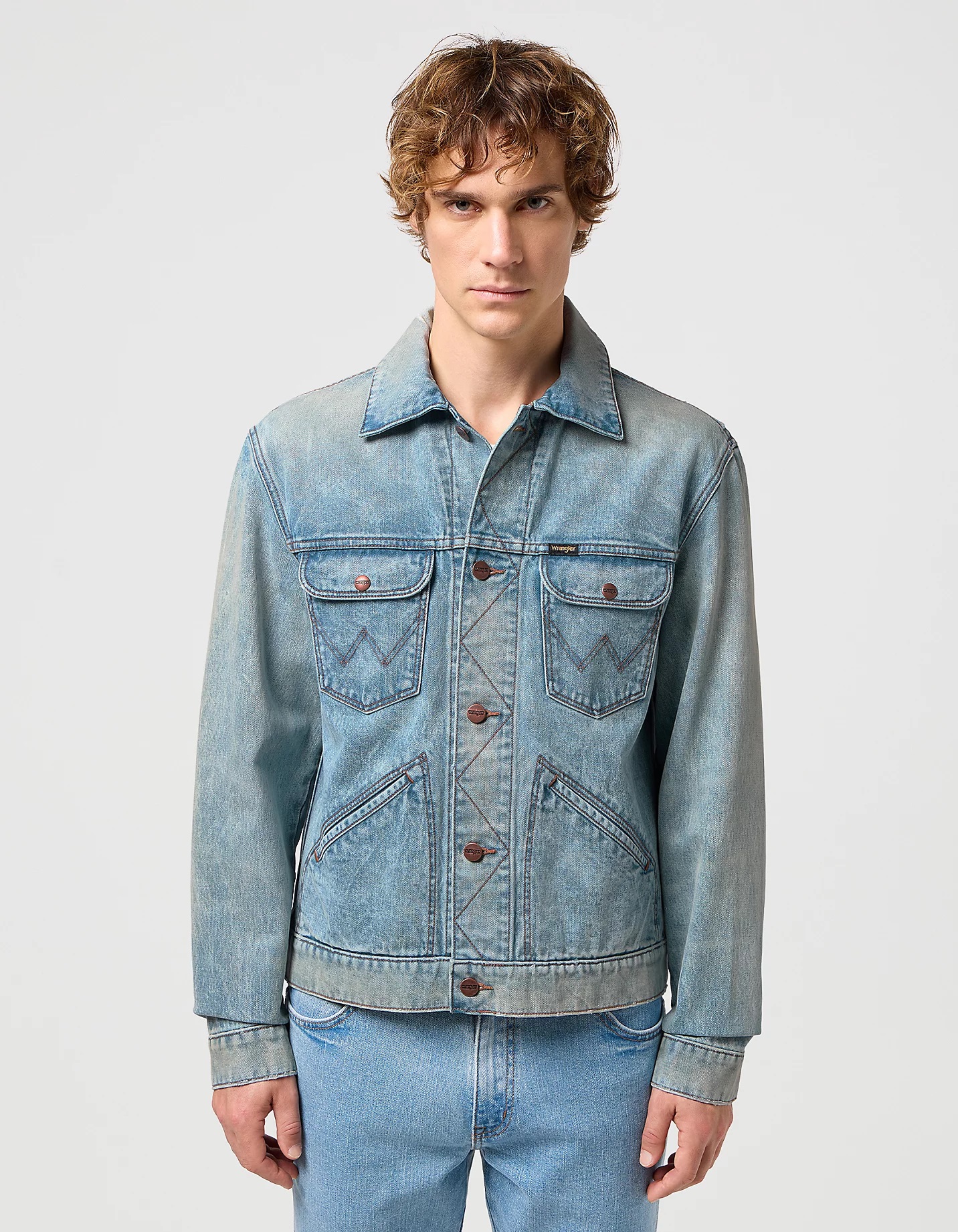 Pánská džínová bunda WRANGLER 112350475 124MJ Rattlesnake Velikost: XL