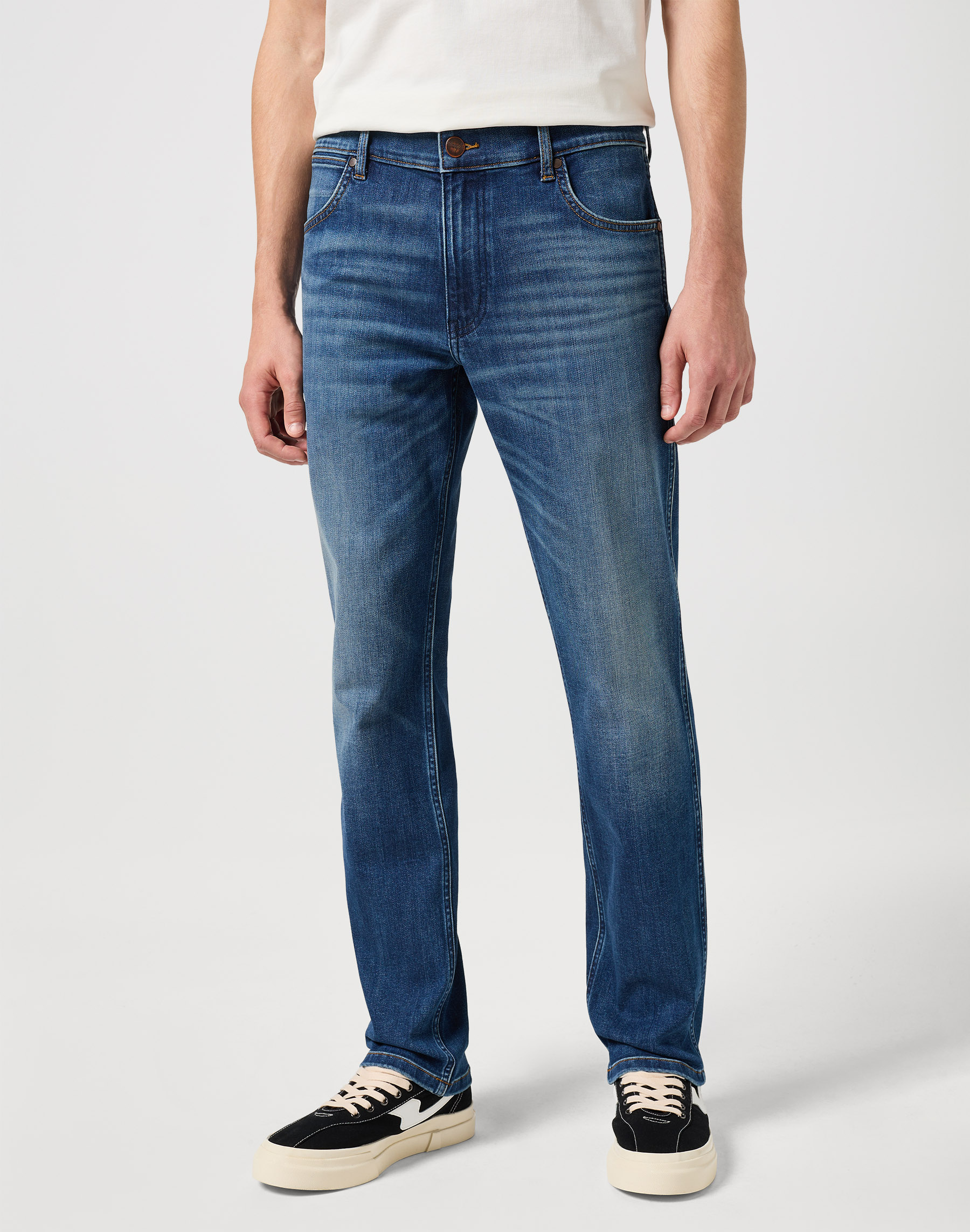 Pánské džíny WRANGLER 112350838 GREENSBORO STRETCH Hare Velikost Pas/Délka: 44/32