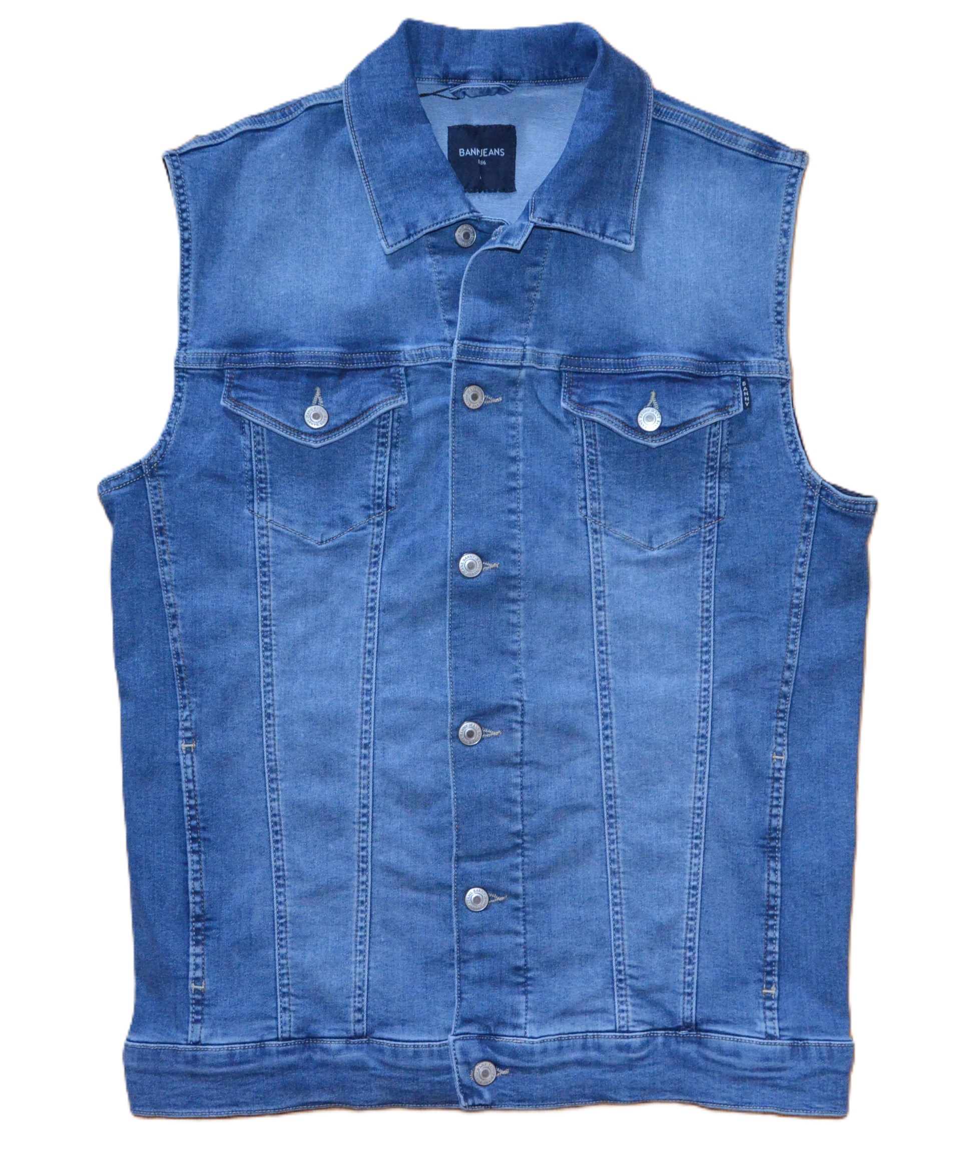 WRANGLER Džínová vesta Banny Jeans JAKOP 010 Velikost: M