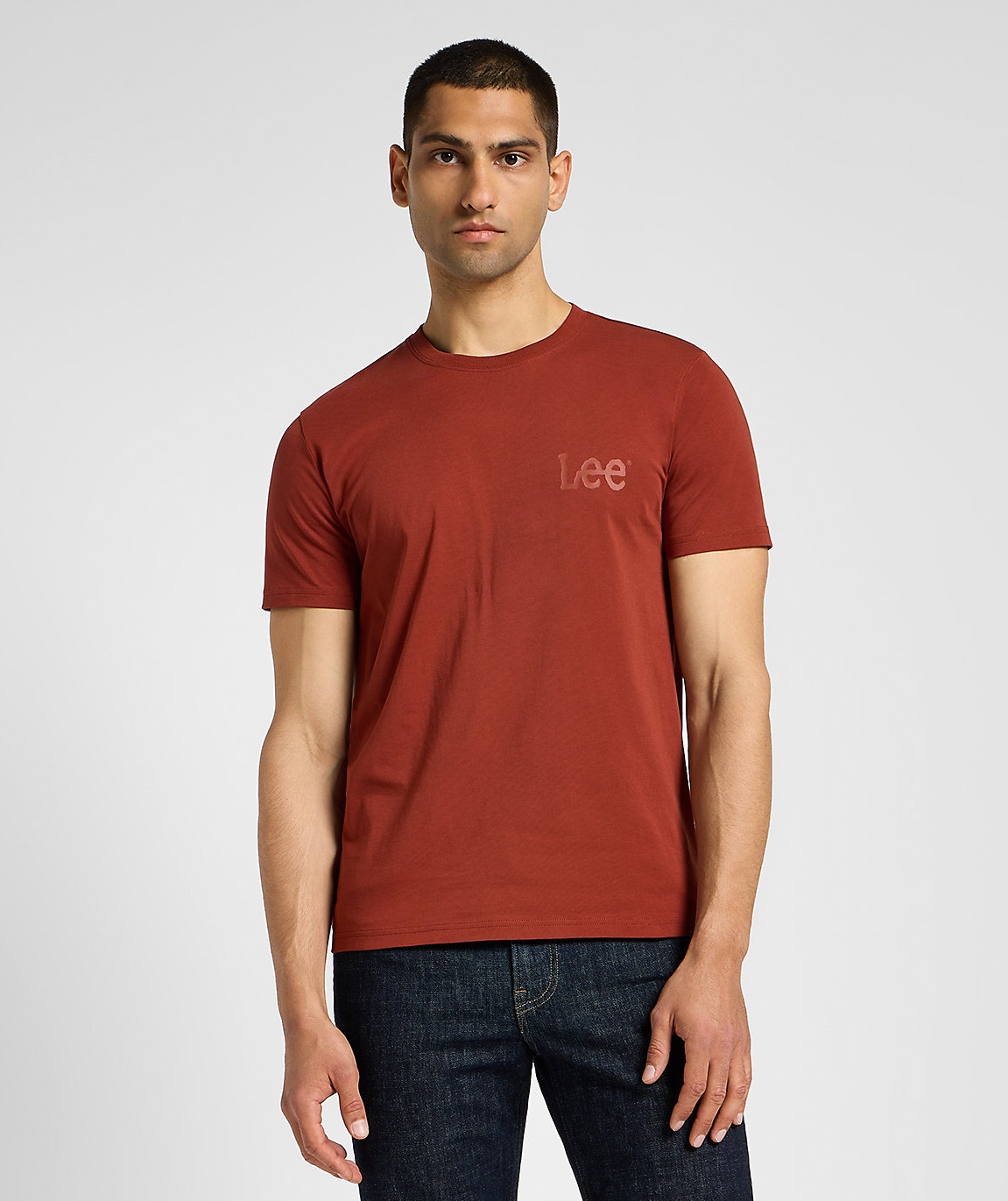 Pánské tričko LEE 112355588 MEDIUM WOBBLY LEE TEE Sweet Maple Velikost: M