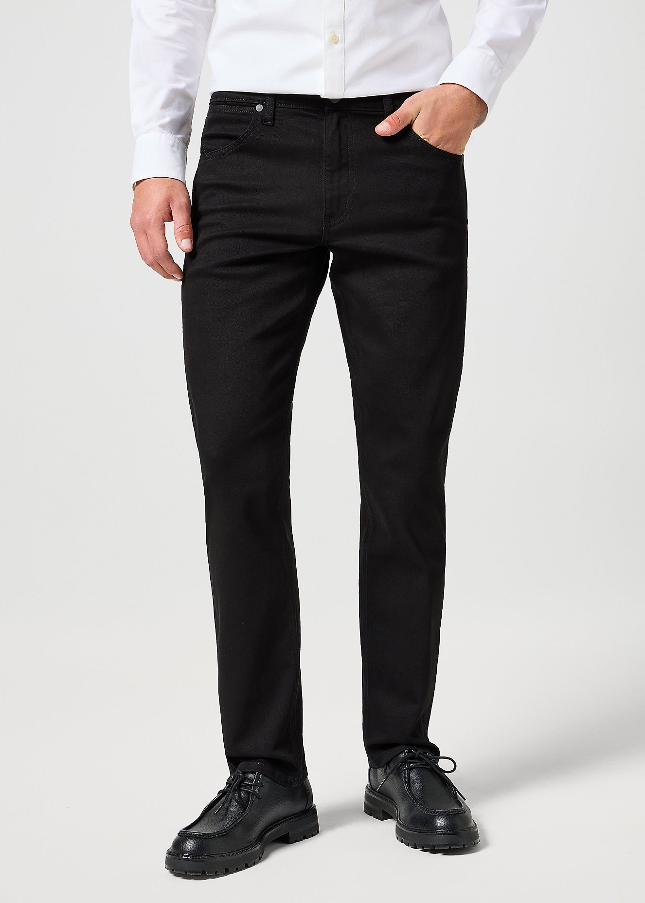 Pánské džíny WRANGLER 112357393 GREENSBORO STRETCH Deep Ink Velikost Pas/Délka: 32/30