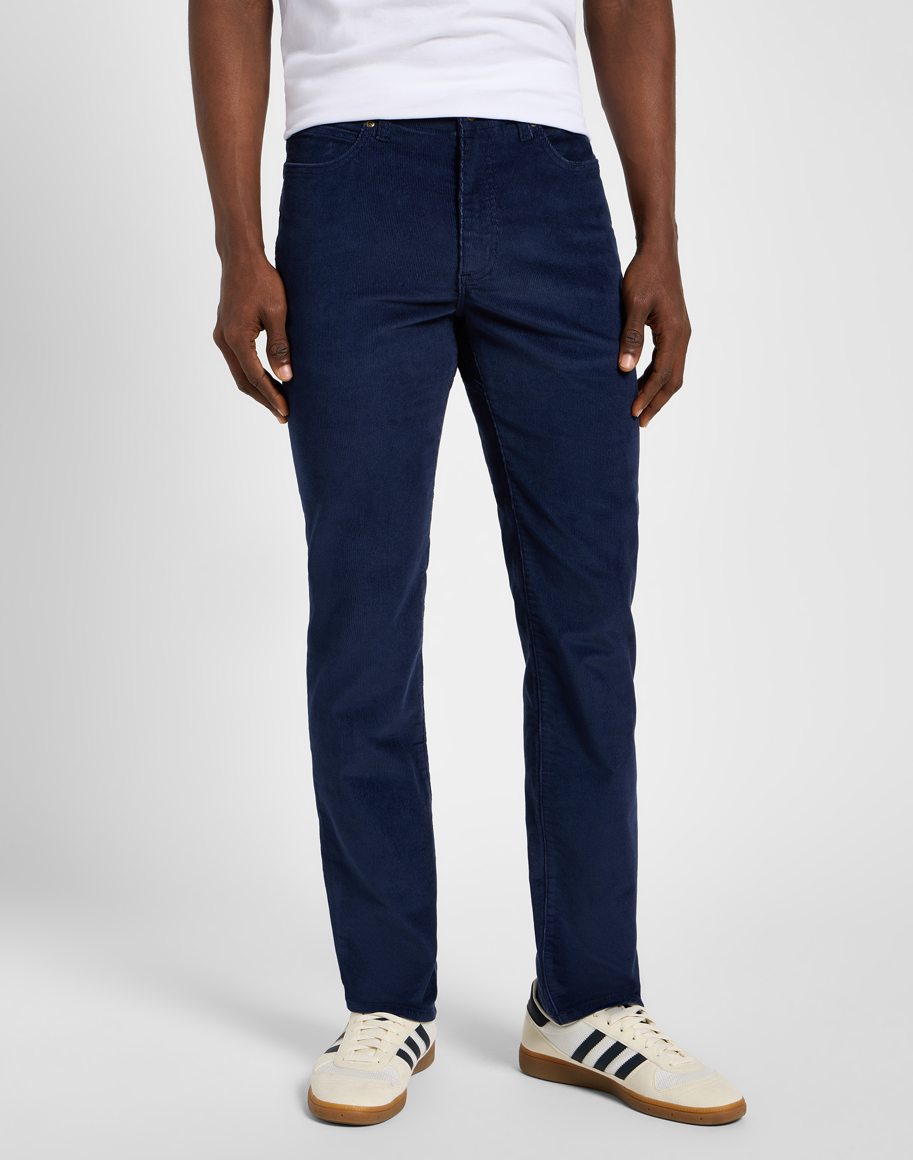Pánské manšestrové kalhoty LEE 112355847 SLIM FIT MVP Mood Indigo Velikost Pas/Délka: 36/32