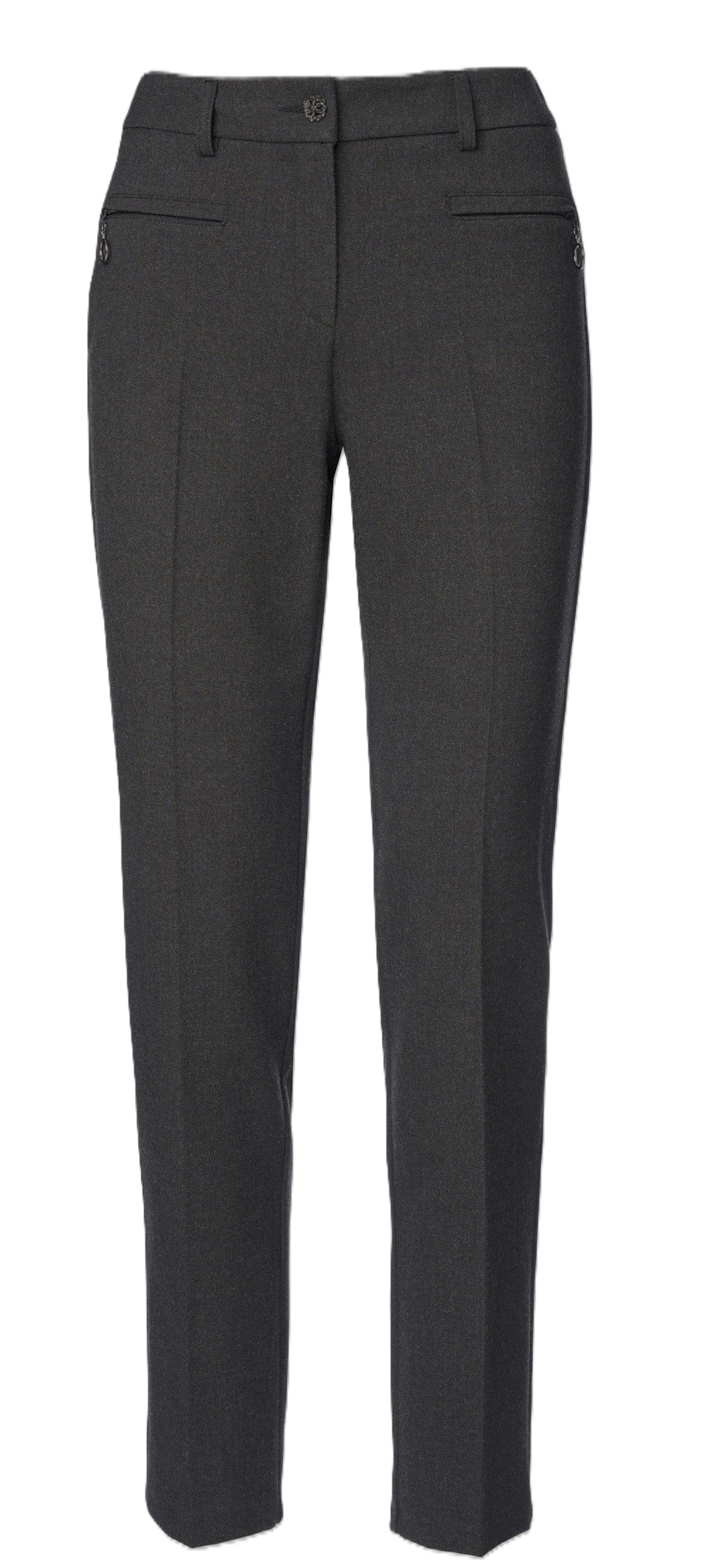 Dámské kalhoty ANNA MONTANA 1275 Angelika Slim Fit SANTA ROSA 8 Anthrazit Velikost: 42
