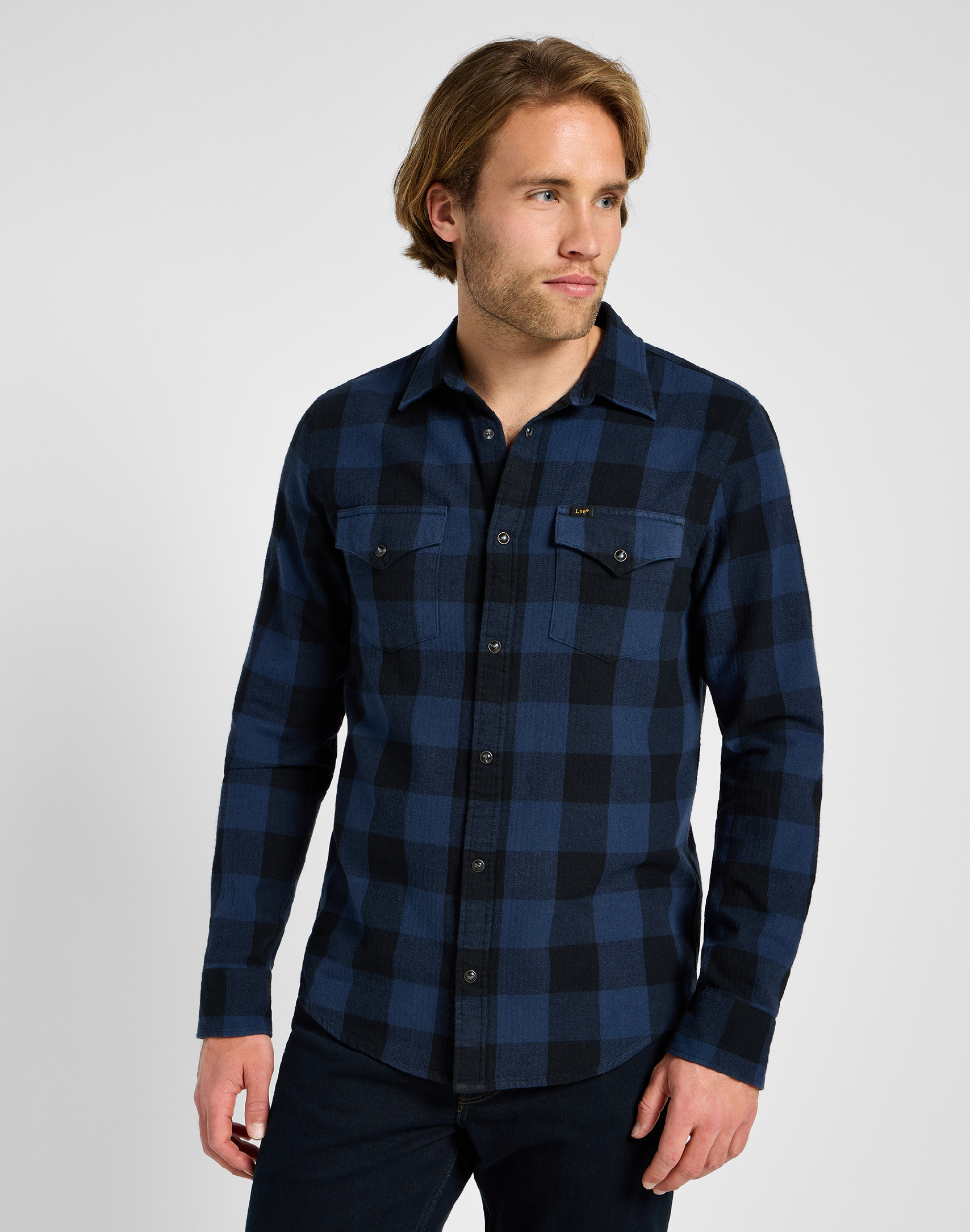 Pánská flanelová košile LEE 112355747 CLEAN WESTERN SHIRT Buffalo Velikost: XL