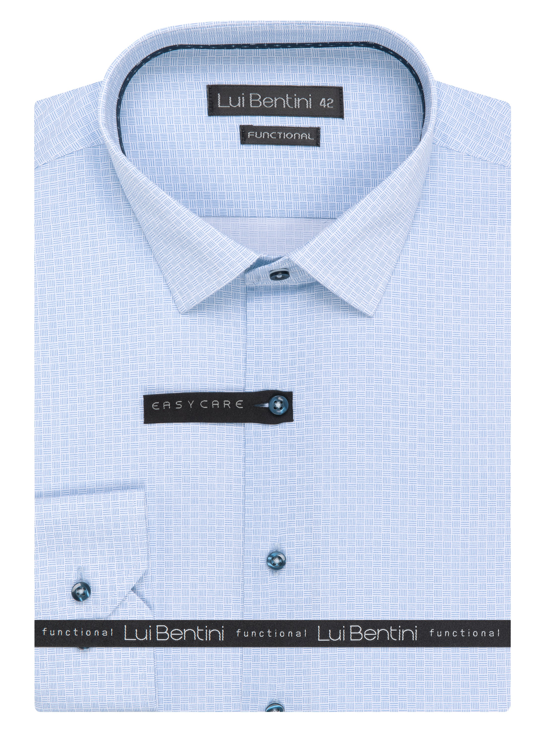 Pánská košile dlouhý rukáv AMJ Lui Bentini LDSF 236 Slim Fit Velikost: 41