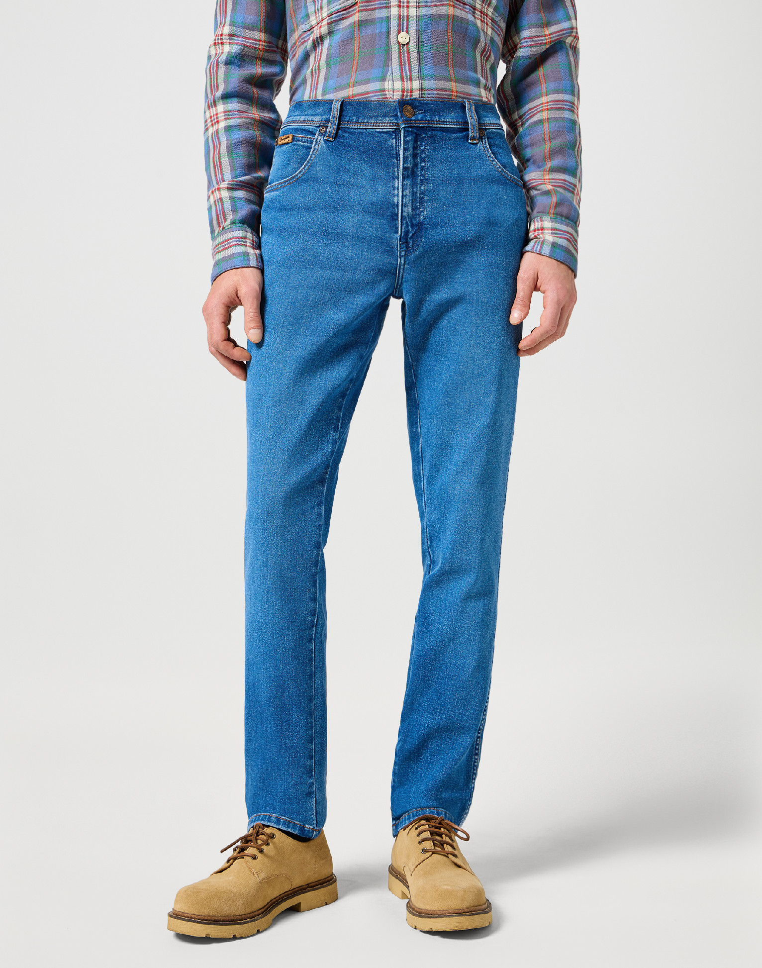 Pánské džíny WRANGLER 112358218 TEXAS SLIM Ridge Wash Velikost Pas/Délka: 40/30