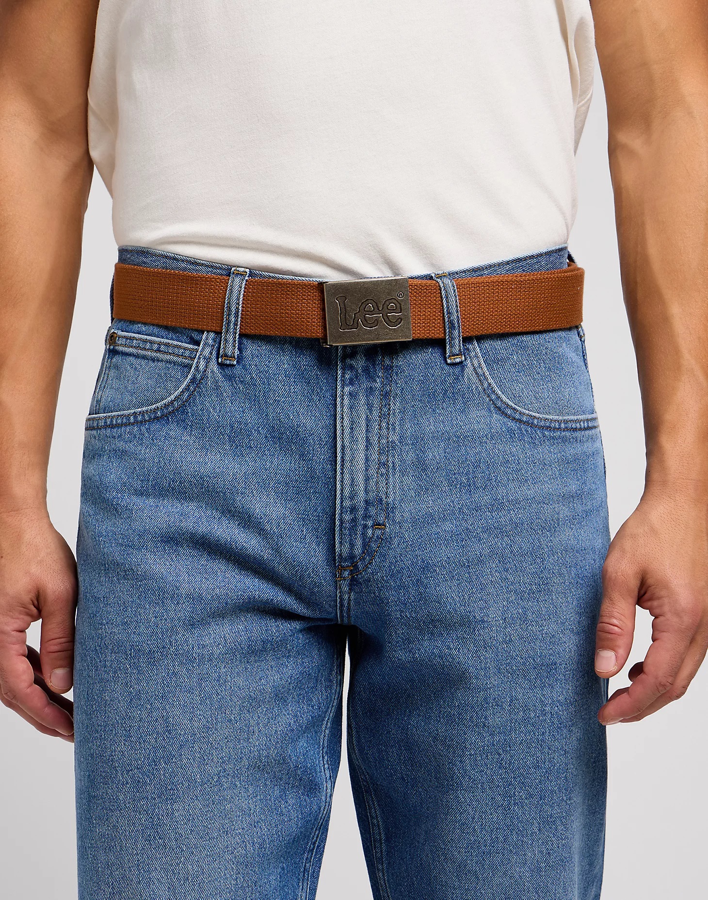Opasek LEE 112351286 WEBBING BELT Acorn Velikost: 90 cm