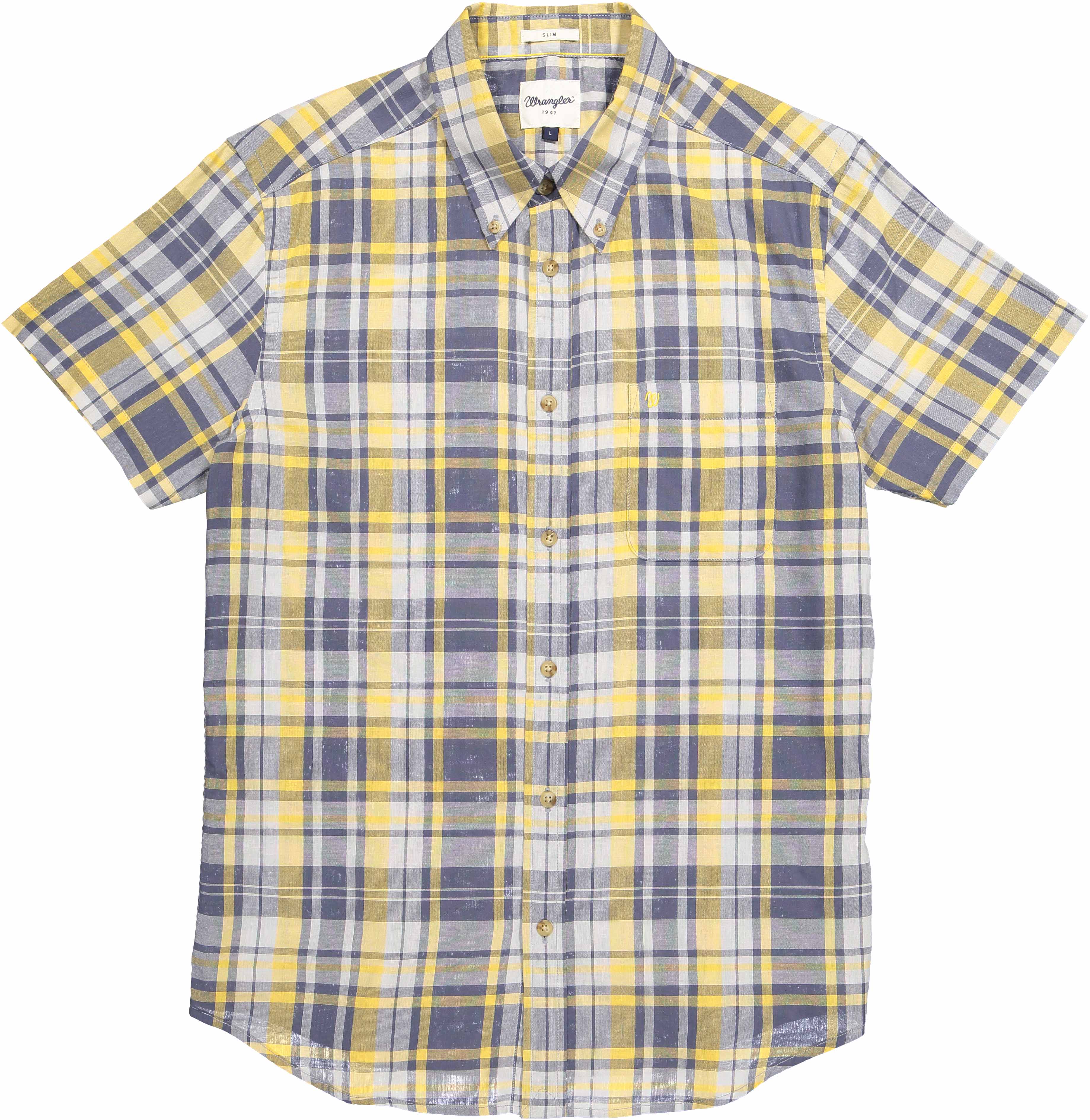 Pánská košile WRANGLER W5960MG04 SLIM FIT Wrangler Yellow Velikost: L