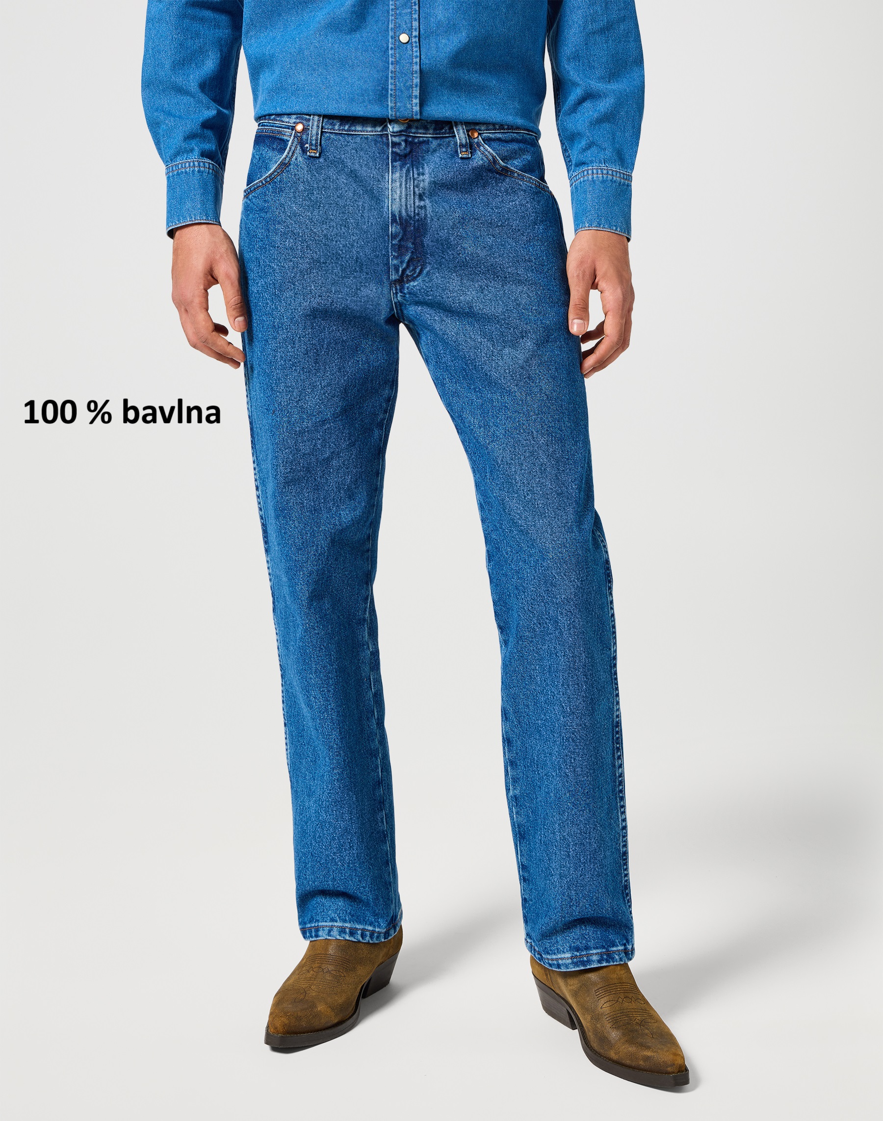 Džíny WRANGLER 112358496 13MWZ Stonewashed Velikost Pas/Délka: 29/30