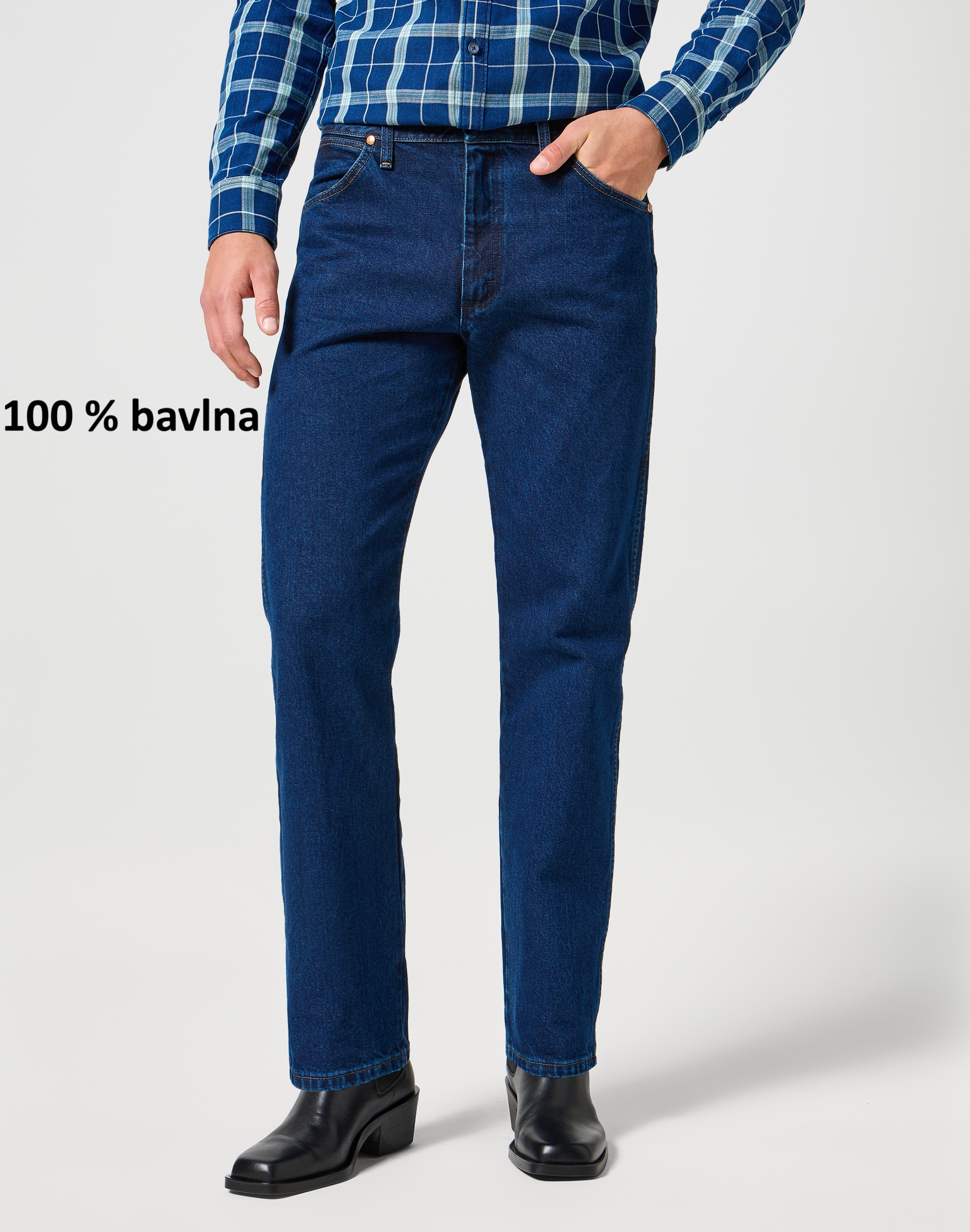Džíny WRANGLER 112358499 13MWZ Dark Stone Velikost Pas/Délka: 38/32