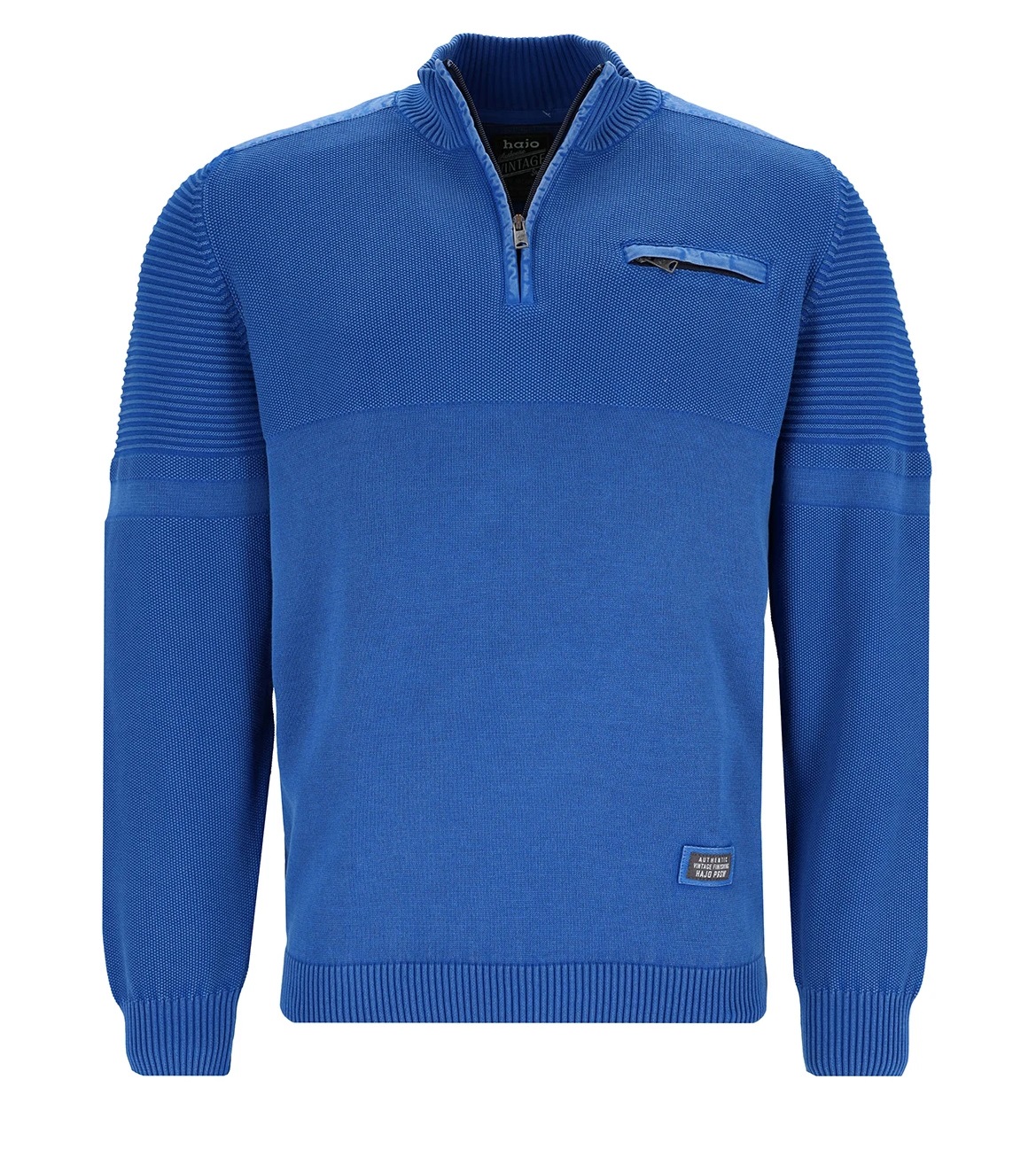 Pánský svetr s polozapínáním na zip HAJO 27681 663 Vintage Style Velikost: S
