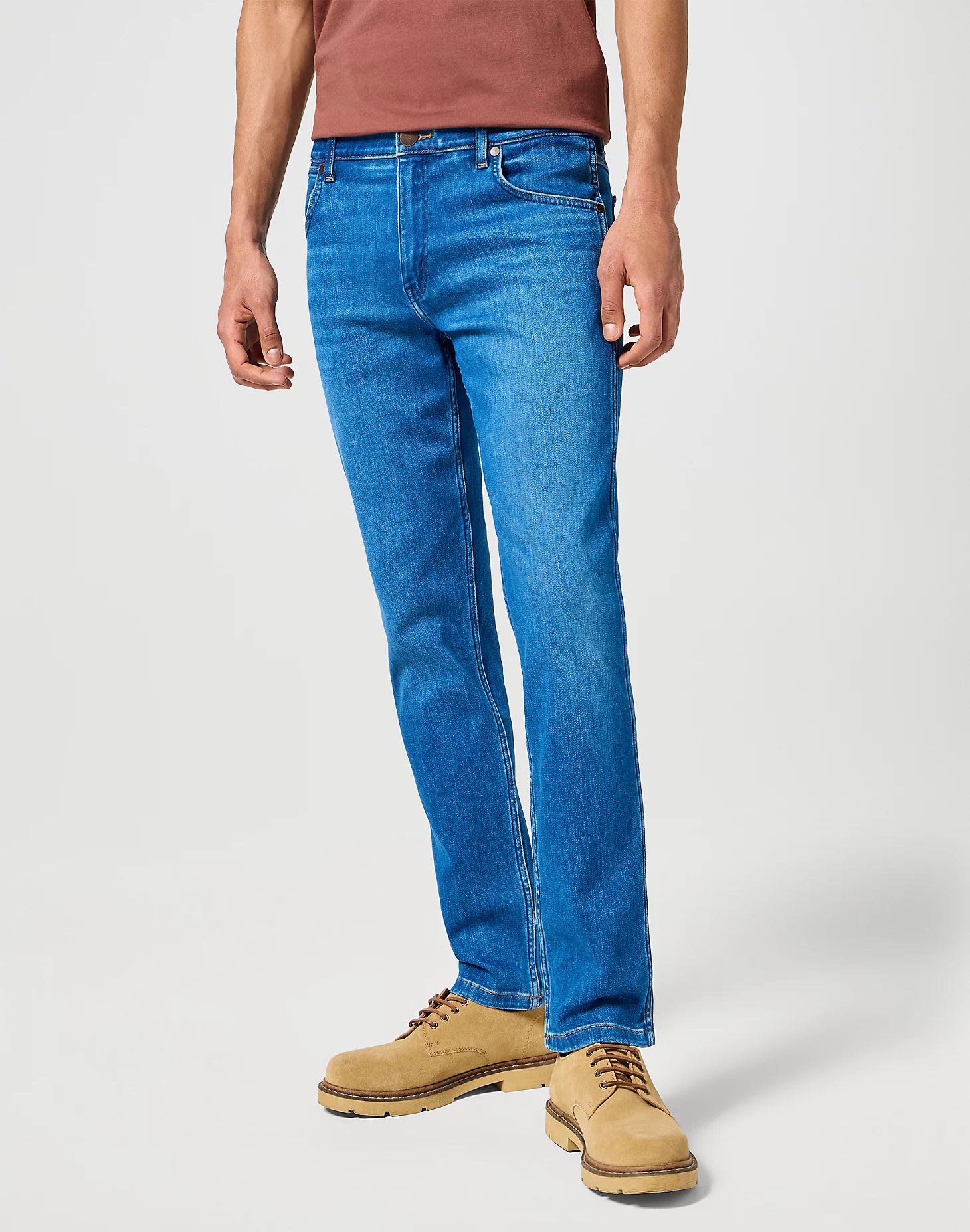 Pánské džíny WRANGLER 112358222 GREENSBORO STRETCH Azure Sky Velikost Pas/Délka: 42/32