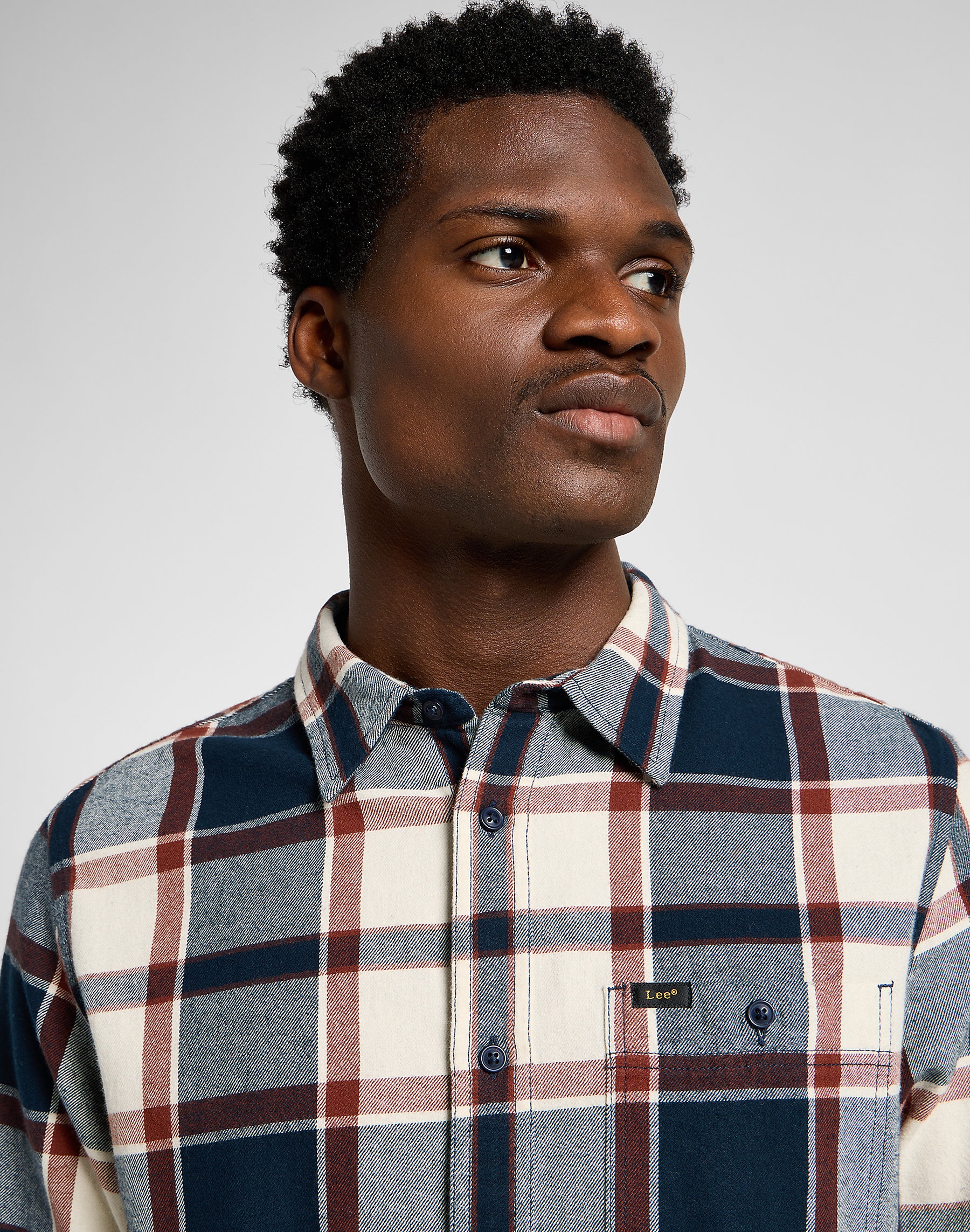 Pánská košile dlouhý rukáv LEE 112355726 LEESURE SHIRT Blue Velikost: M