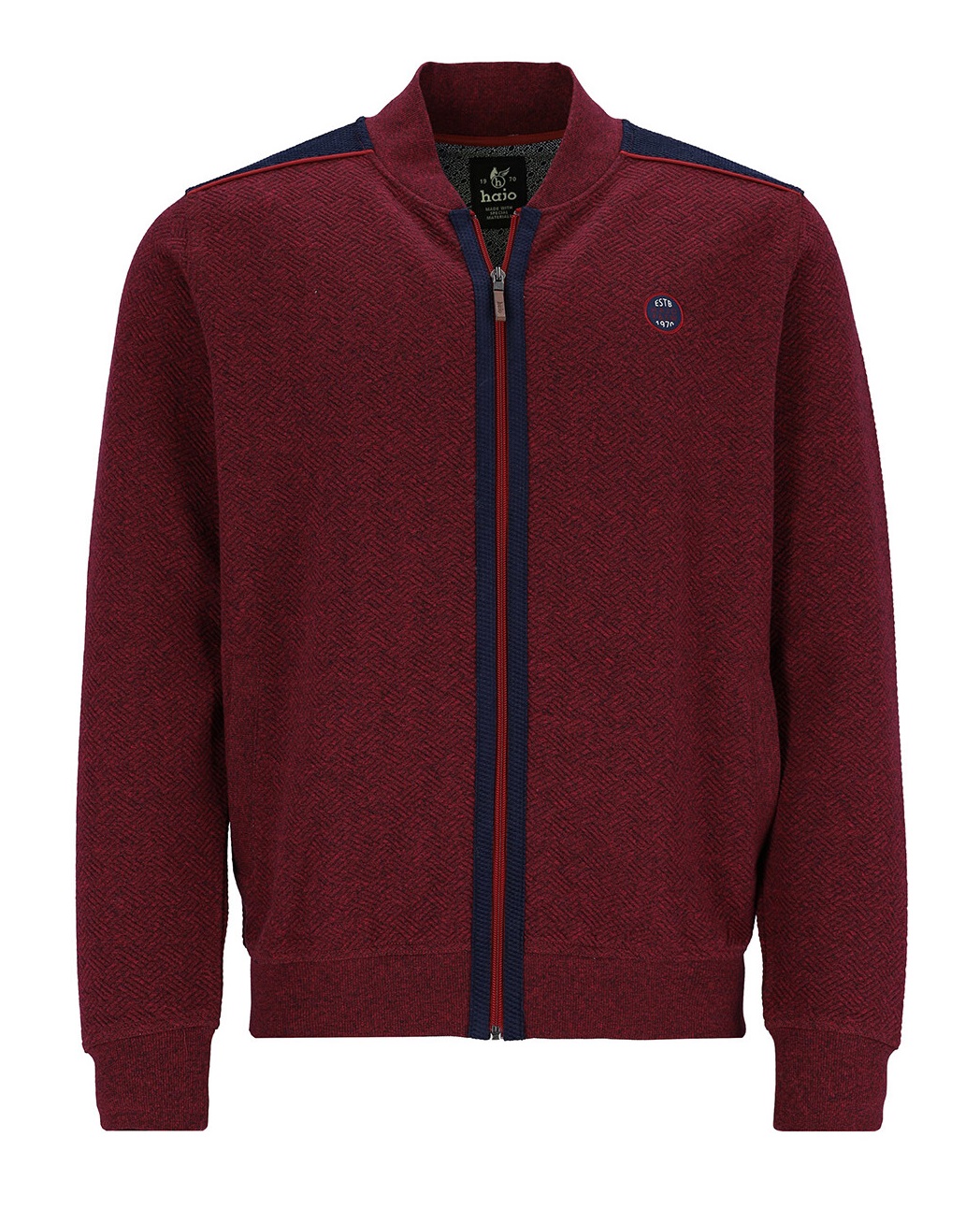 Pánská mikina celopropínací HAJO 27643 302 STAY FRESH Velikost: S