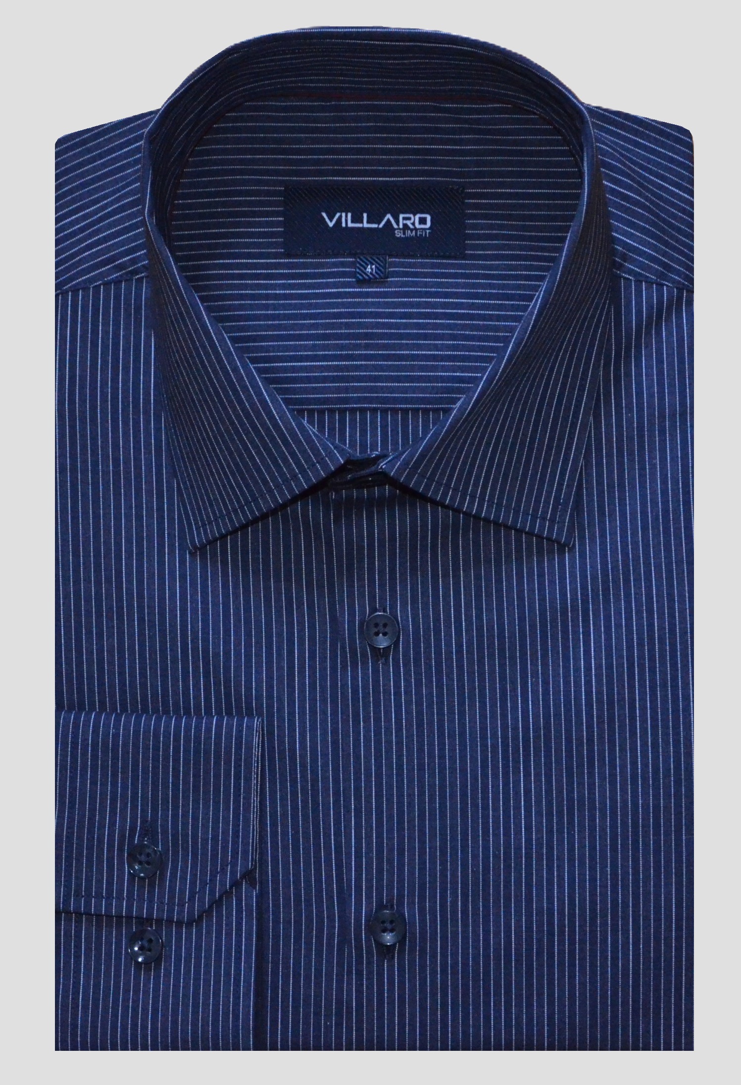 Pánská košile dlouhý rukáv VILLARO by MMER L120DSA Slim Fit Velikost: 41