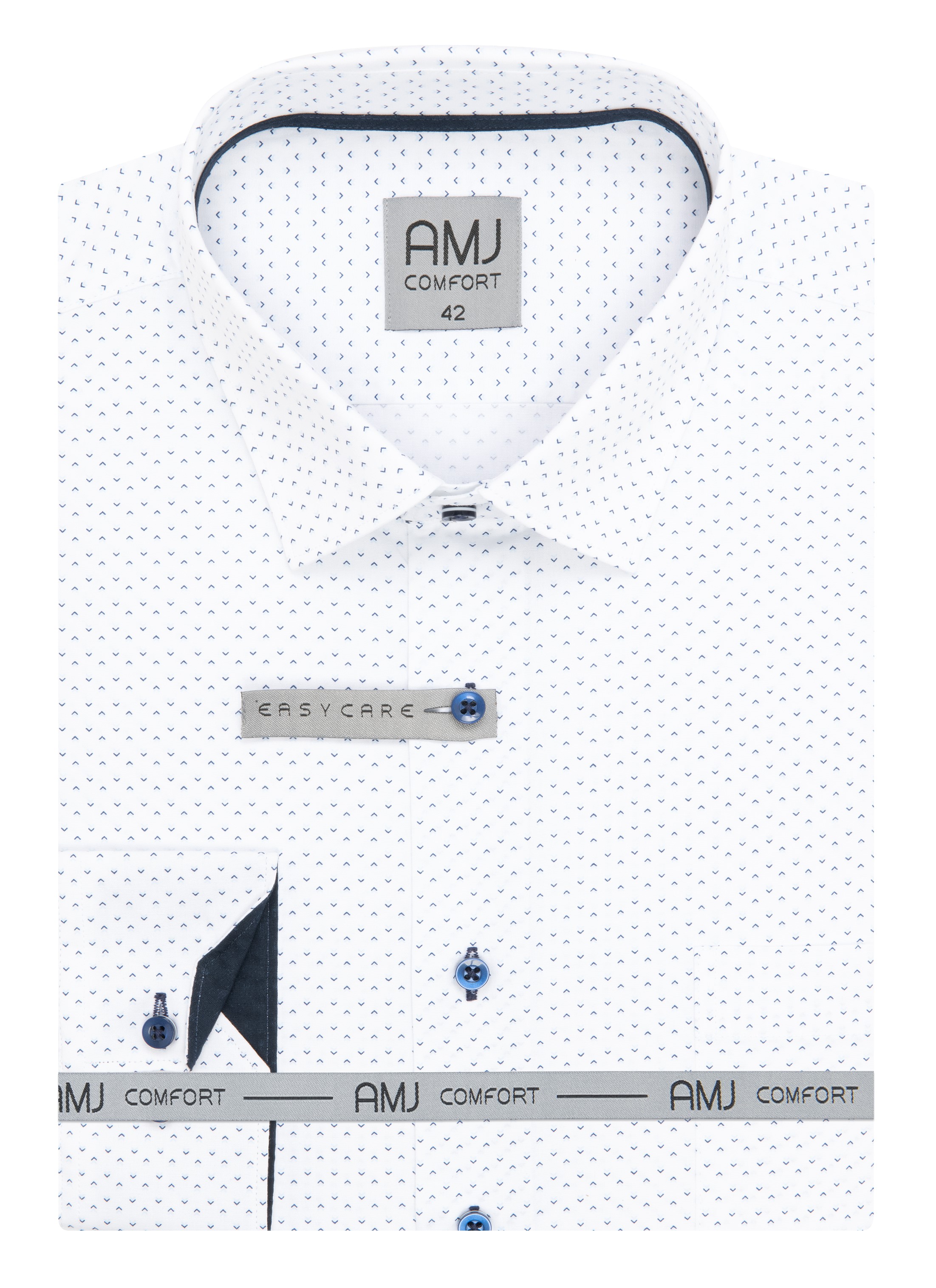 Pánská košile dlouhý rukáv AMJ VDBR VDNBR 1327 CLASSIC Comfort Velikost: 47/48