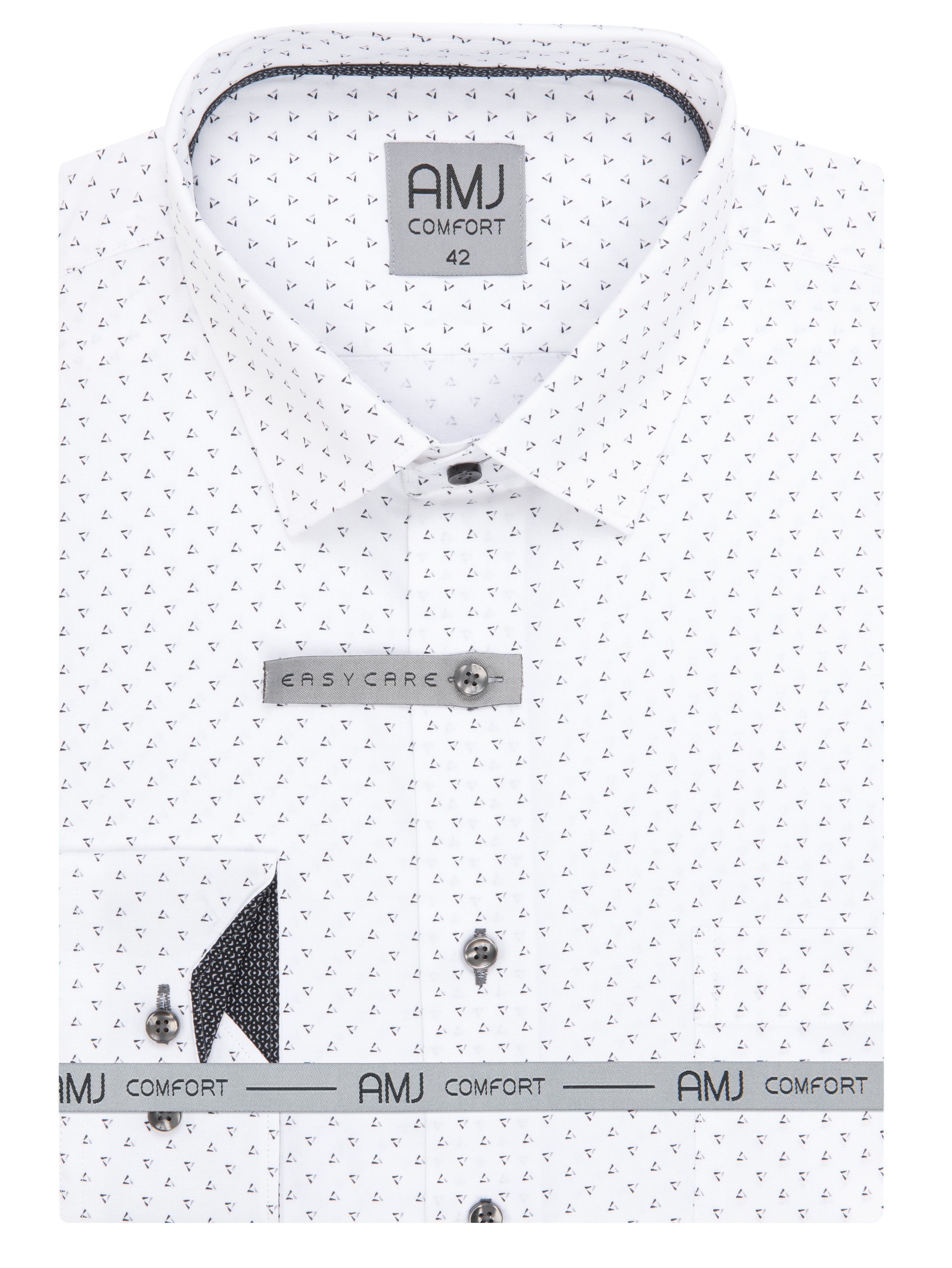 Pánská košile dlouhý rukáv AMJ VDBR VDNBR 1329 CLASSIC Comfort Velikost: 42