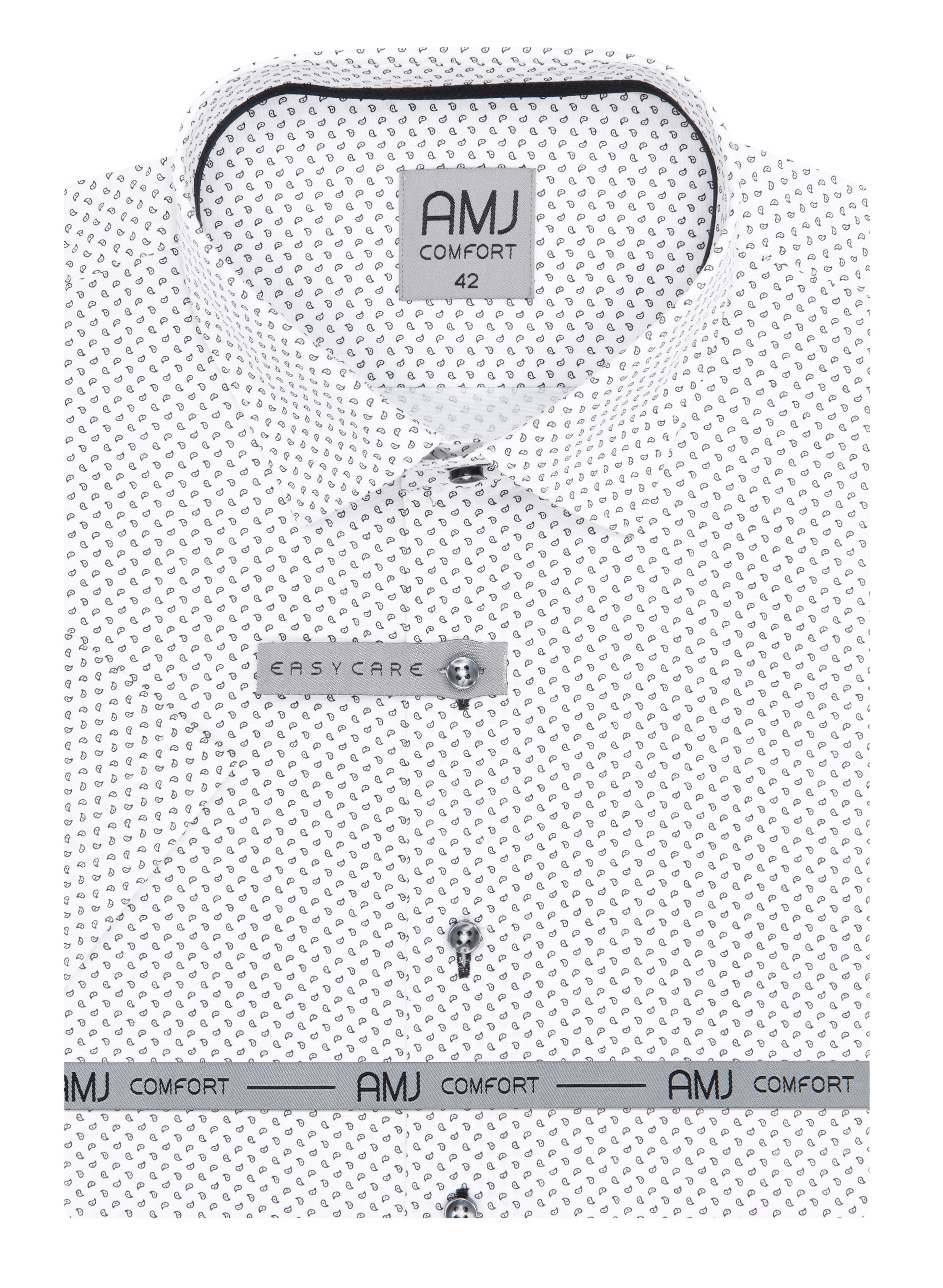 Pánská košile krátký rukáv AMJ VKBR 1274 Classic Comfort Velikost: 40