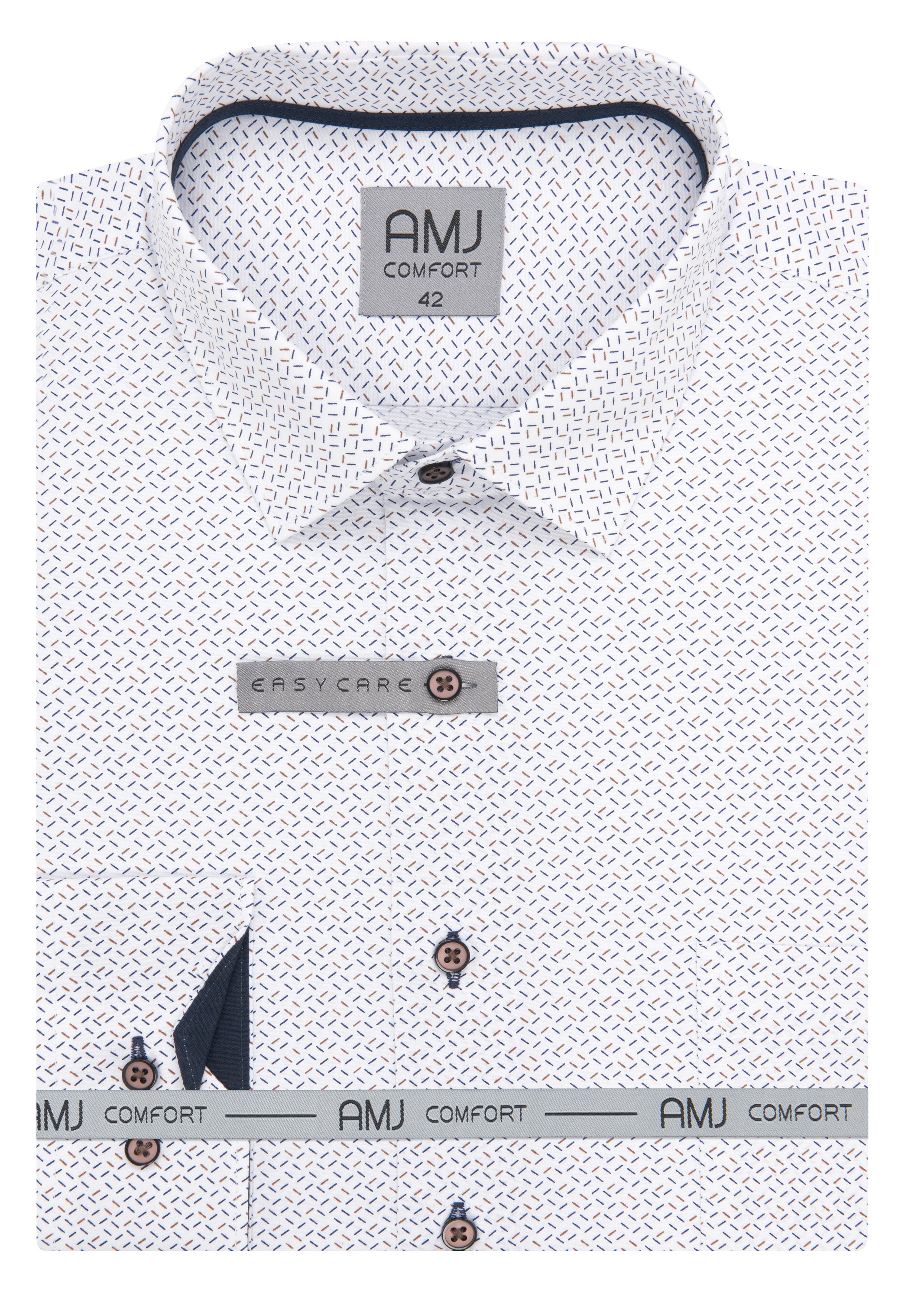 Pánská košile dlouhý rukáv AMJ VDBR VDNBR 1404 CLASSIC Comfort Velikost: 41