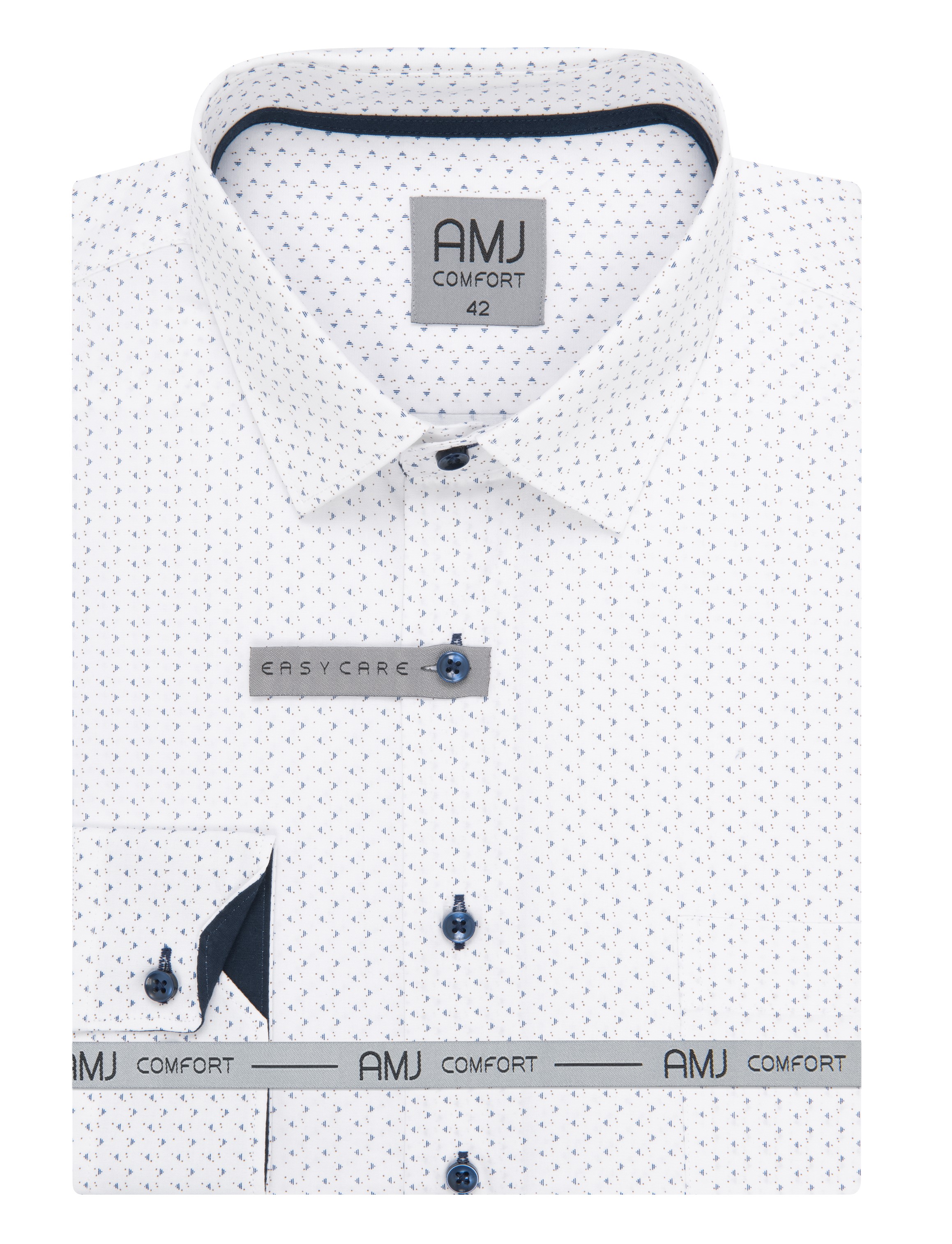 Pánská košile dlouhý rukáv AMJ VDBR VDNBR 1399 CLASSIC Comfort Velikost: 47/48