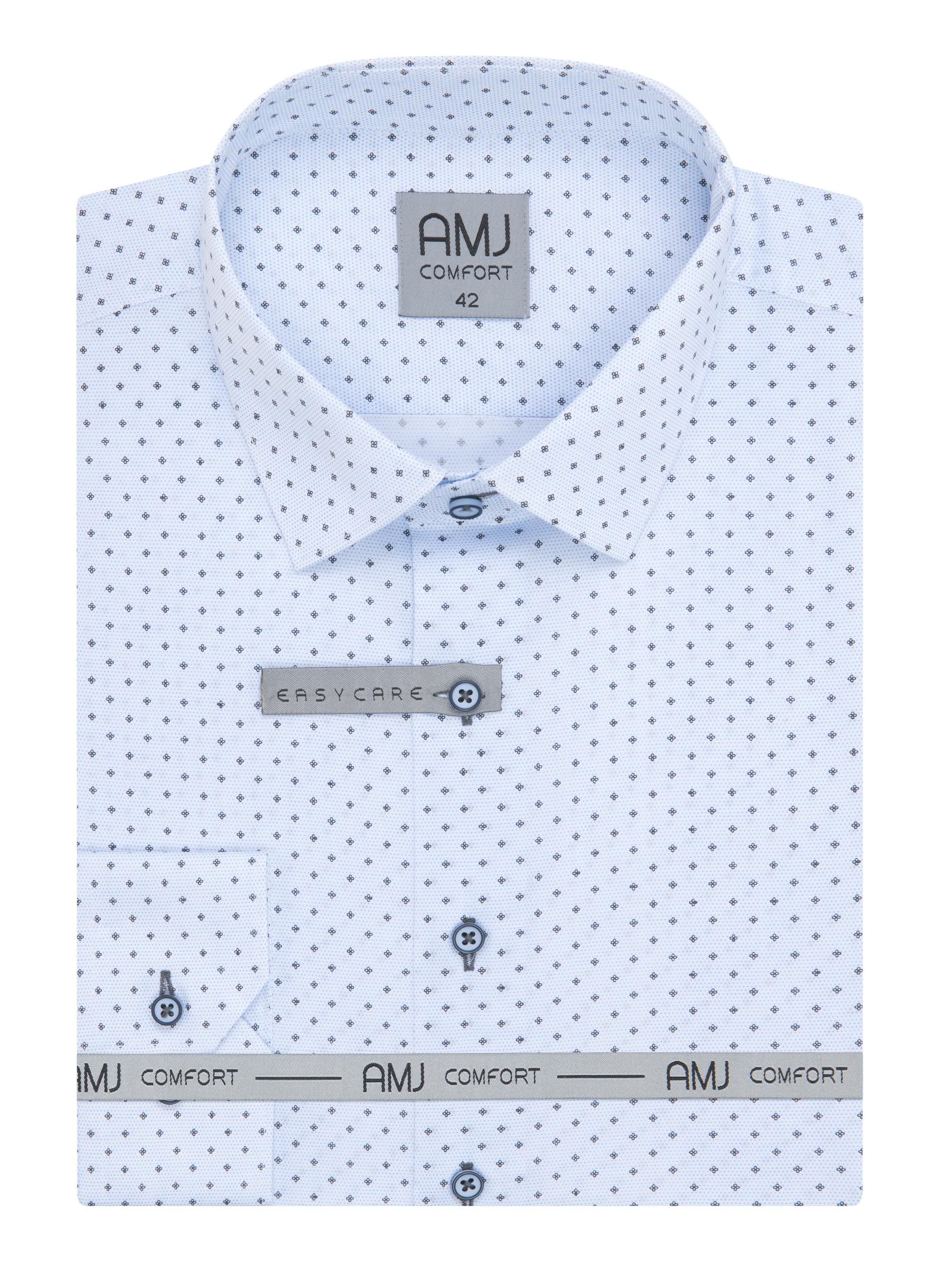 Pánská košile dlouhý rukáv AMJ VDSE 1344 Slim Fit Comfort Velikost: 45