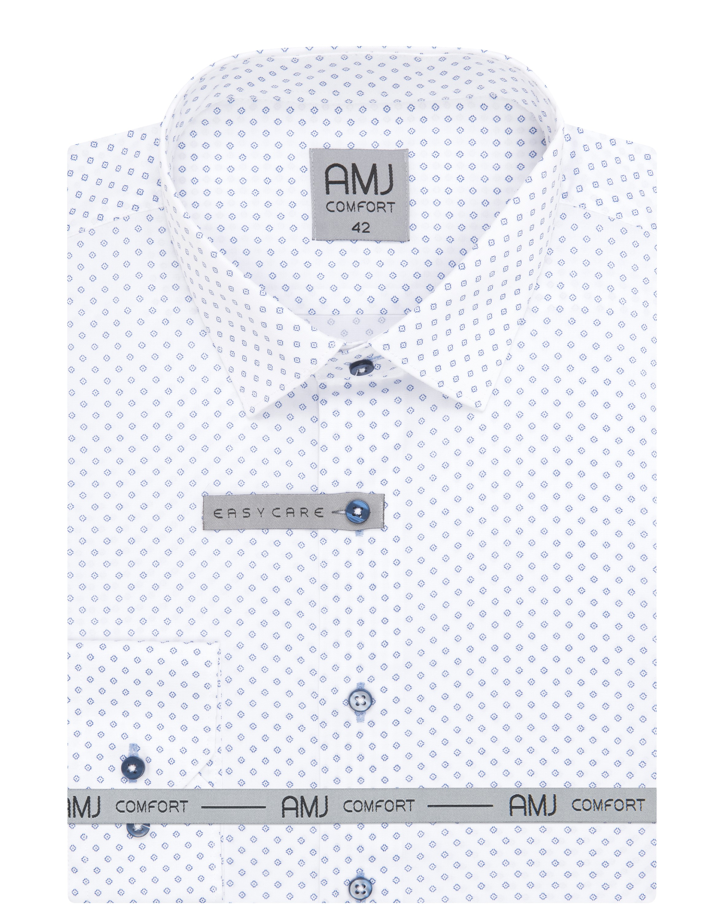 Pánská košile dlouhý rukáv AMJ VDSE 1345 Slim Fit Comfort Velikost: 41