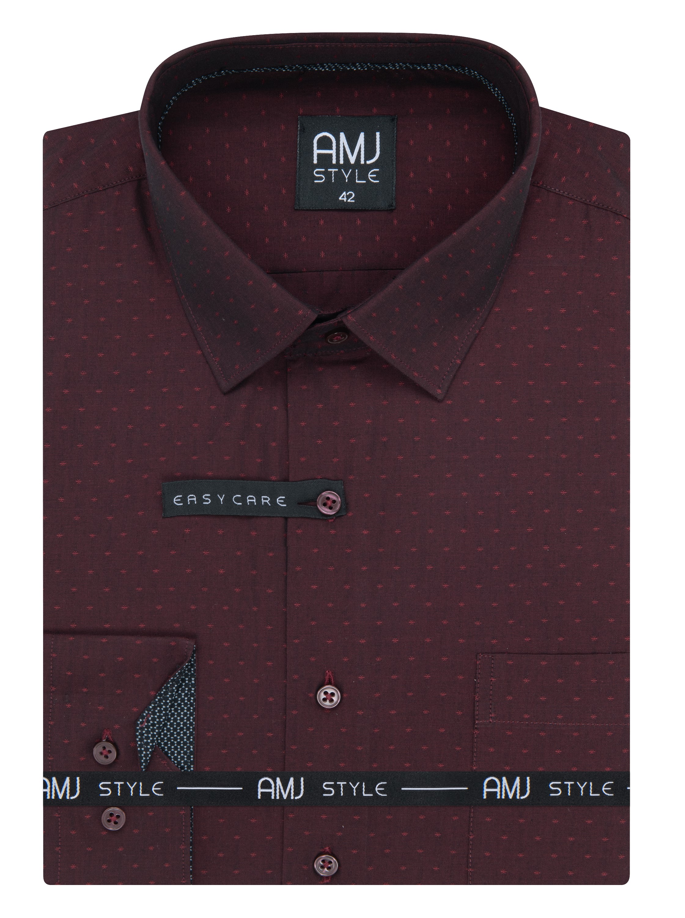 Pánská košile dlouhý rukáv AMJ VDSR 1389 Slim Fit Style Velikost: 42