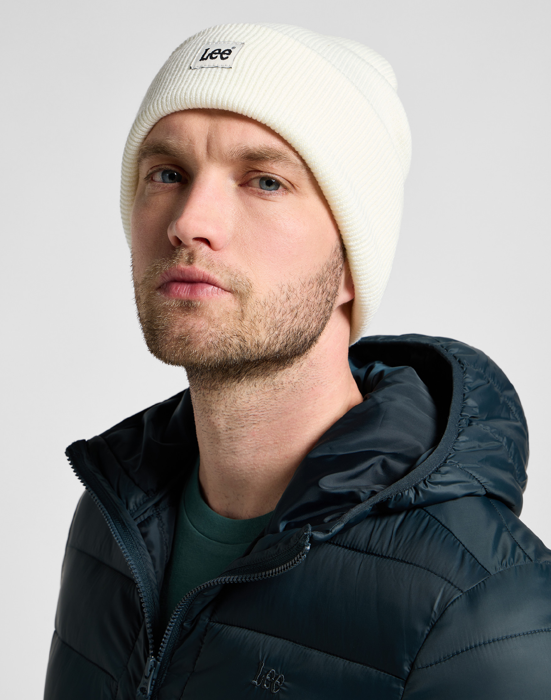Čepice LEE LP5940NQ 112323992 BEANIE Ecru Univerzální velikost: jedna velikost