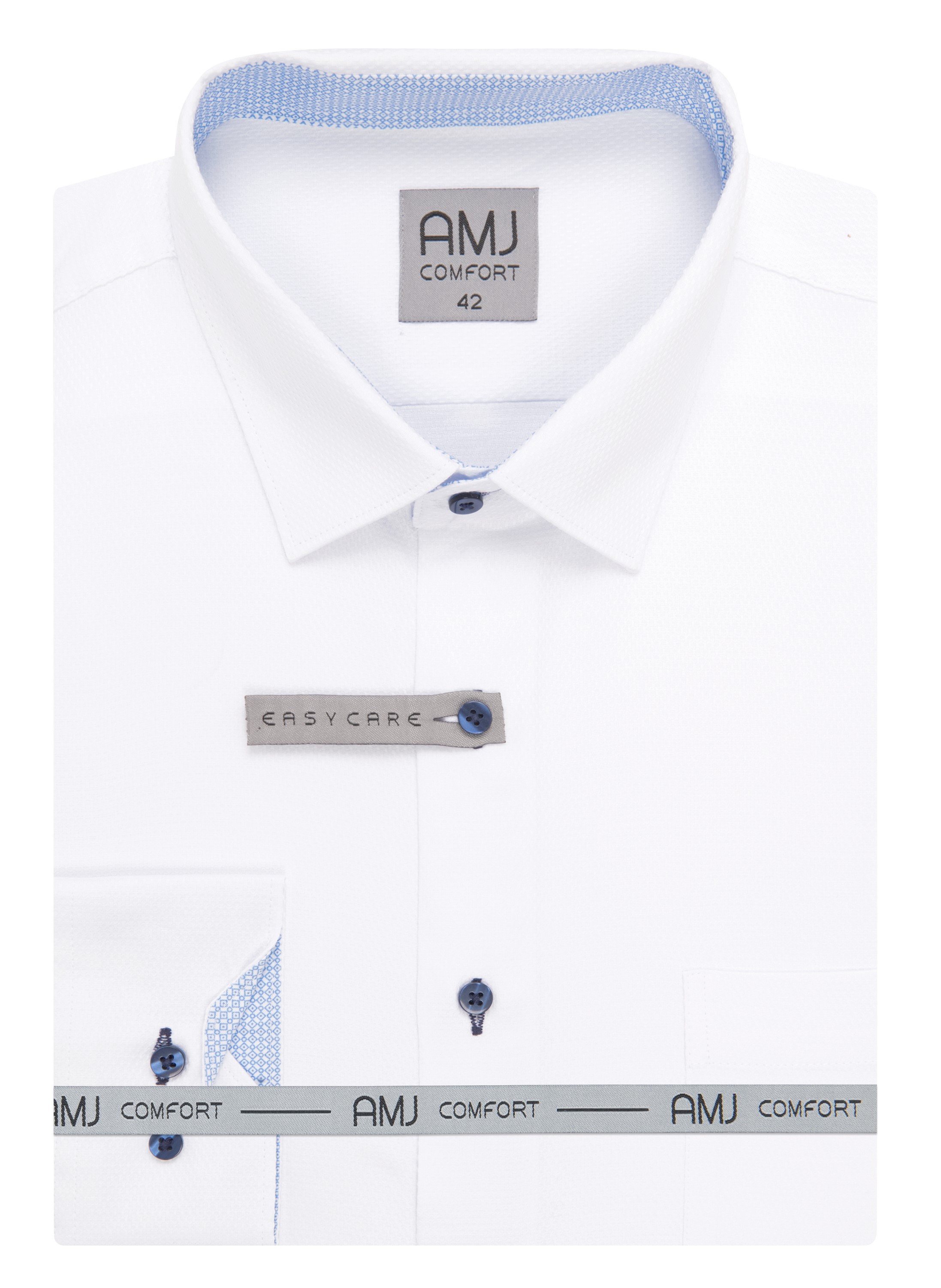 Pánská košile dlouhý rukáv AMJ VDBR 1154/20 Classic Comfort Velikost: 43